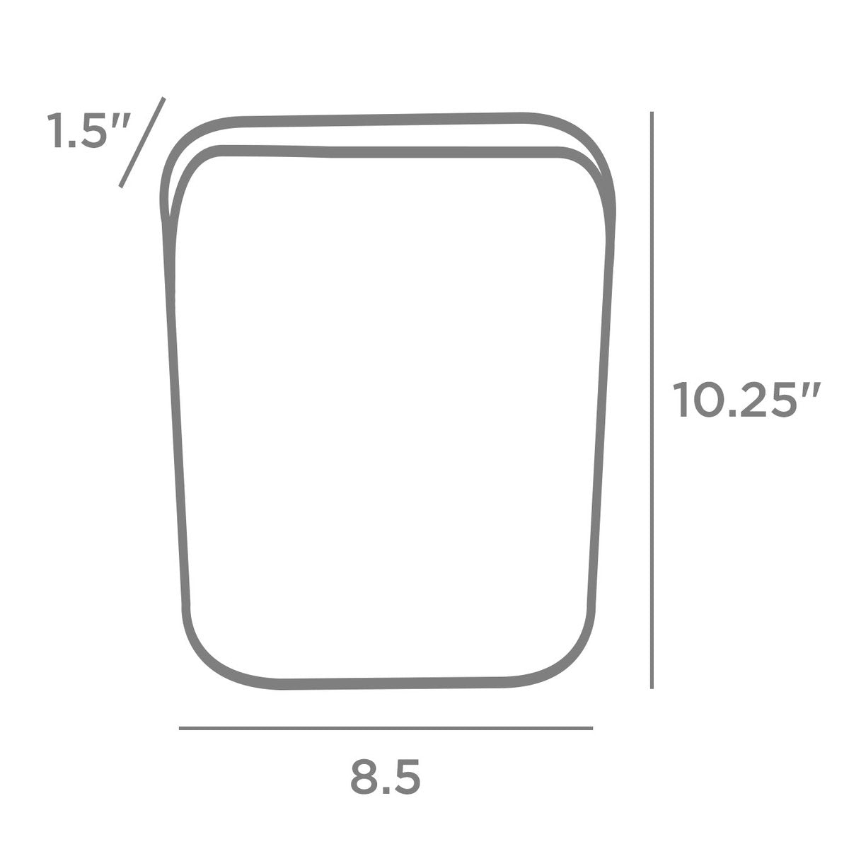 Reusable Silicone Half Gallon Bag (Clear)