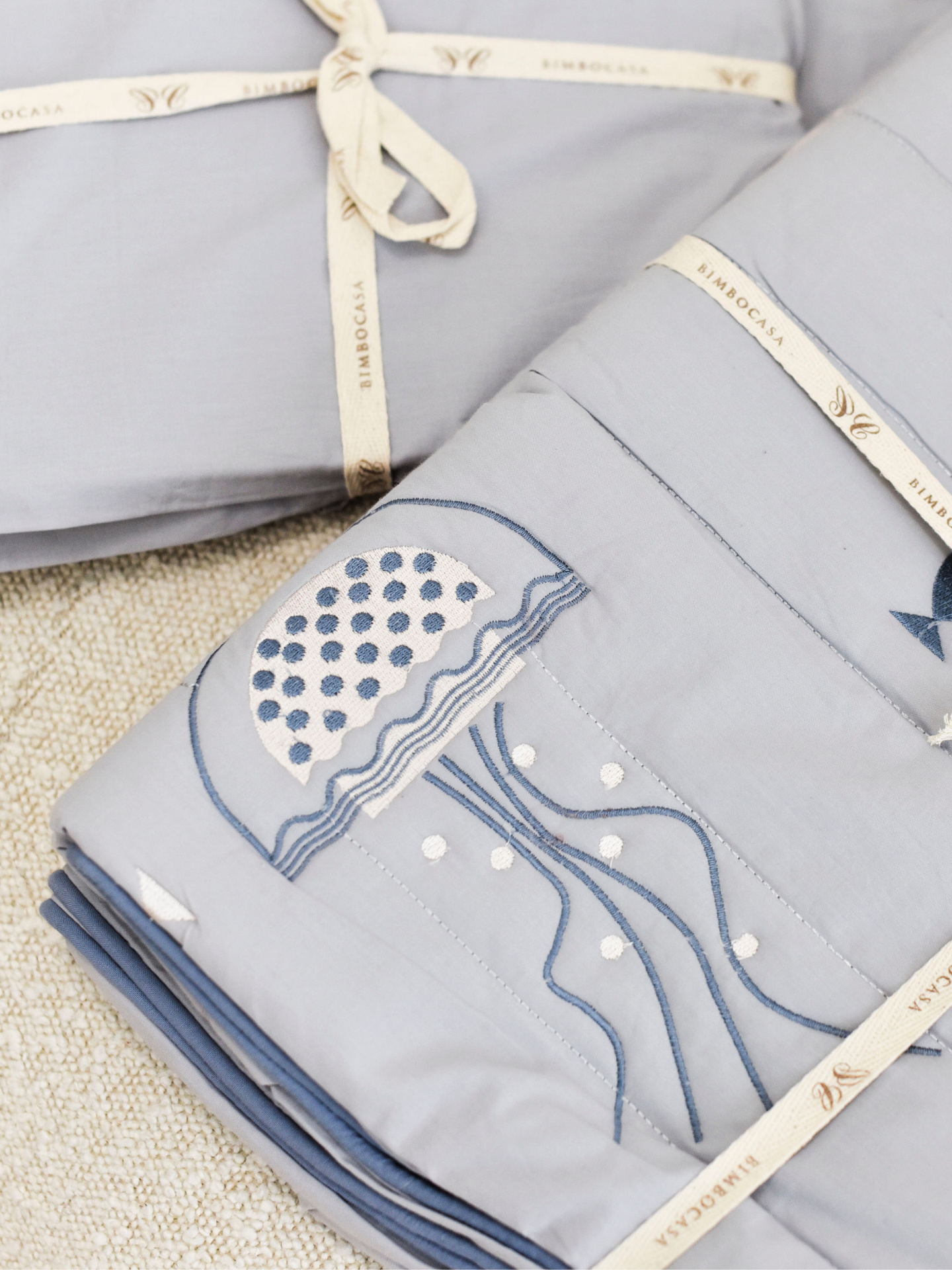 Cotton Quilted Duvet Cover and Pillow case - Fish Dance｜For Kids