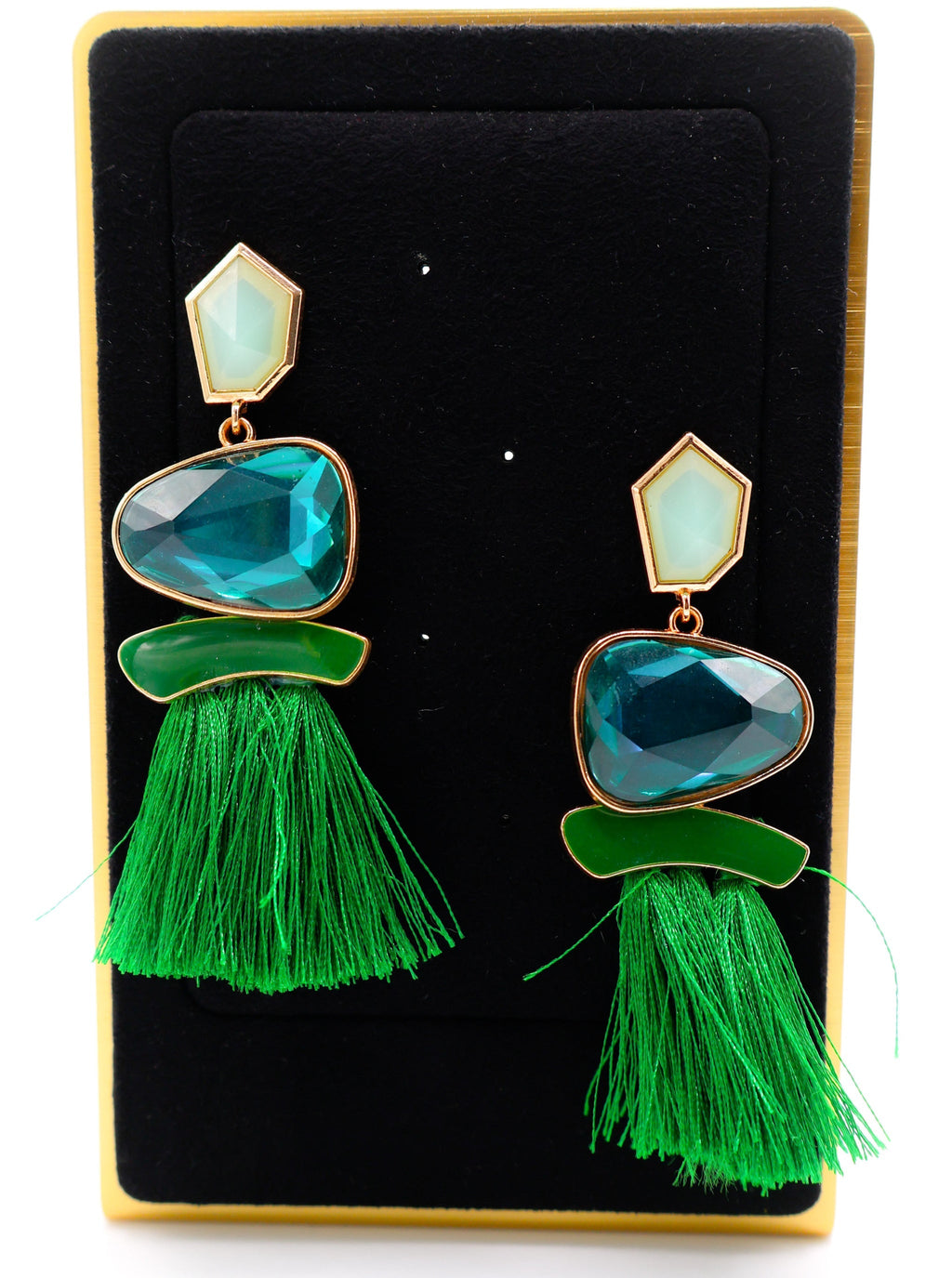 Emerald Sparkle Gems Earrings â€?Crystal Drop Earrings for Women