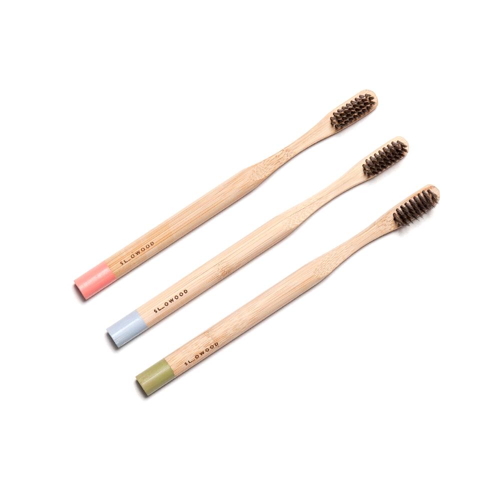 ECO BAMBOO Tooth Brushes - Adult (3pcs)