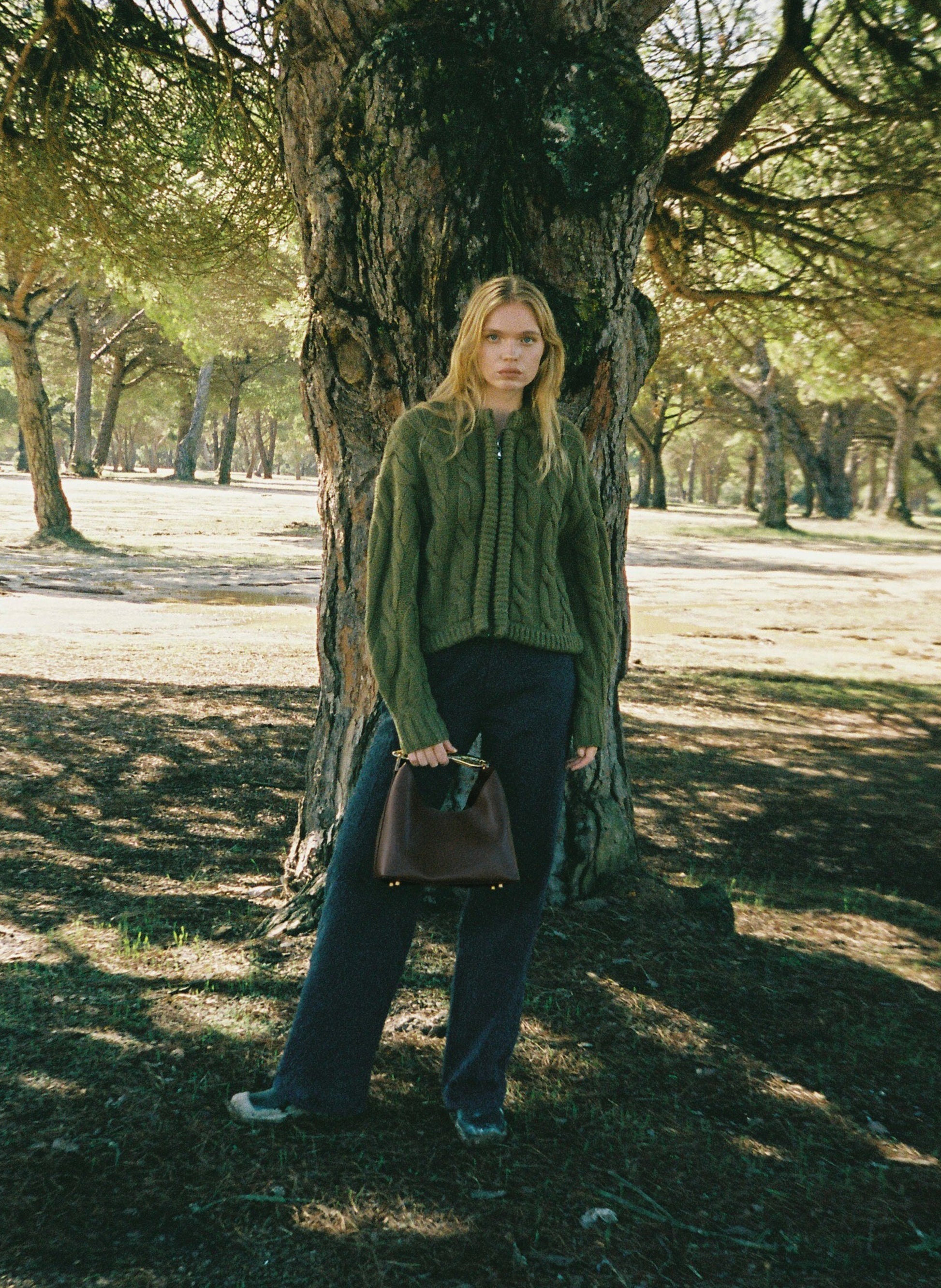 R Bag Boomerang Leathe Tabacco