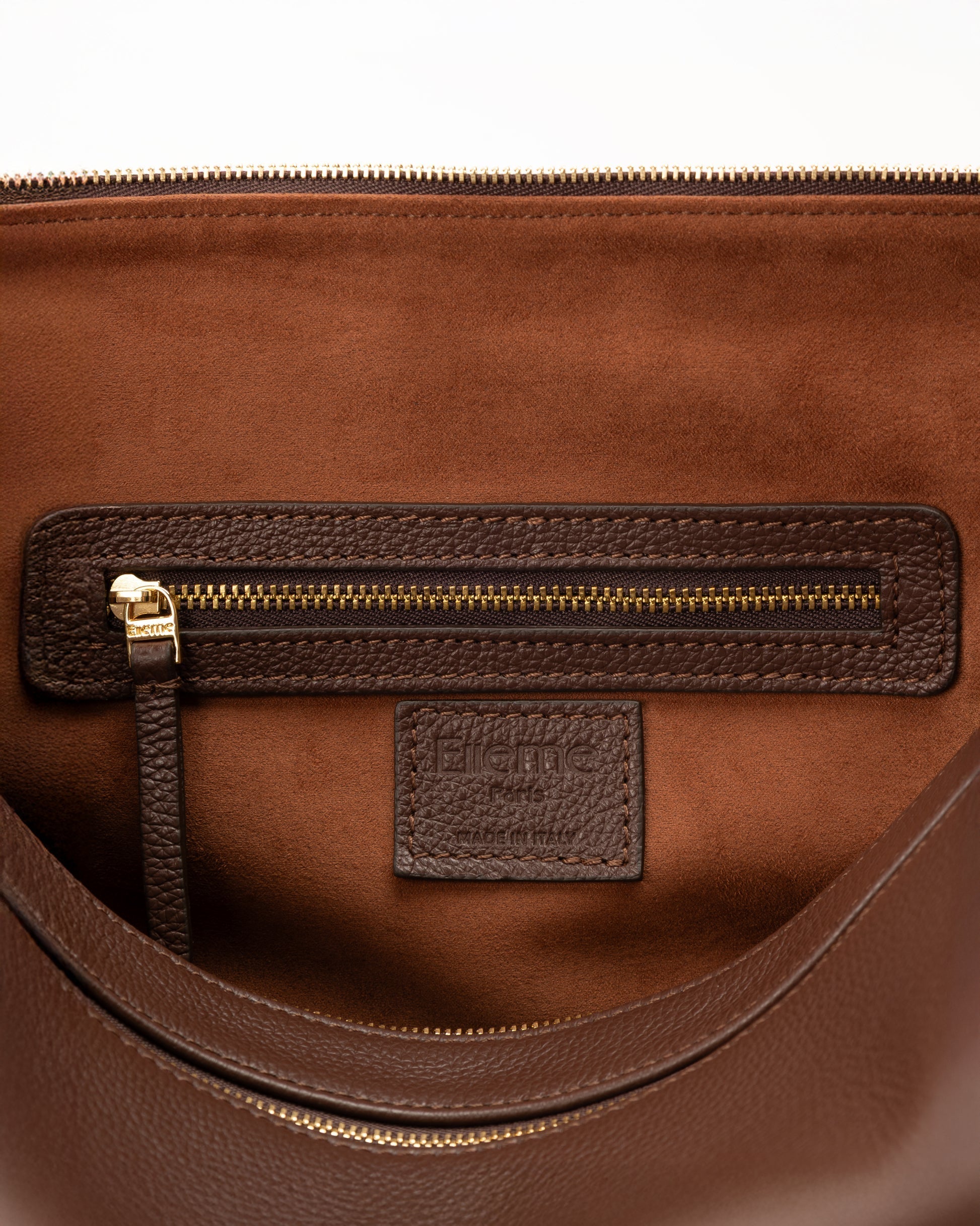 Trousse Large Pebbled L Trousse P Leat L Dark-Brown