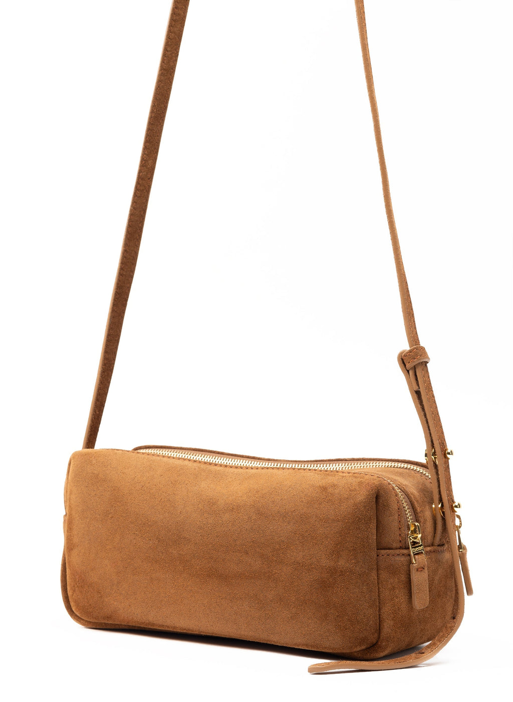Mini Trousse Suede Bag Trousse Sue Mini Cognac