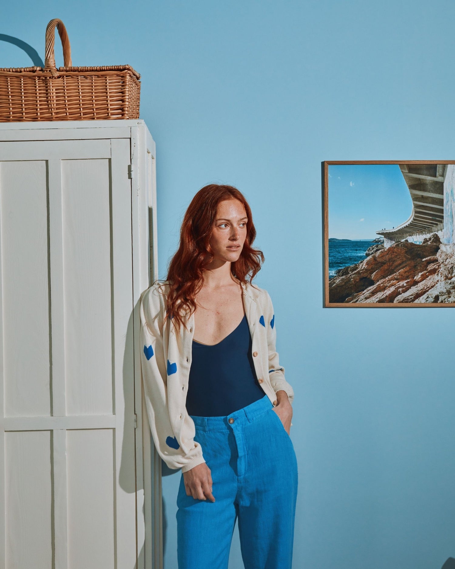 Cardigan Coeur Ida-boum Ecru