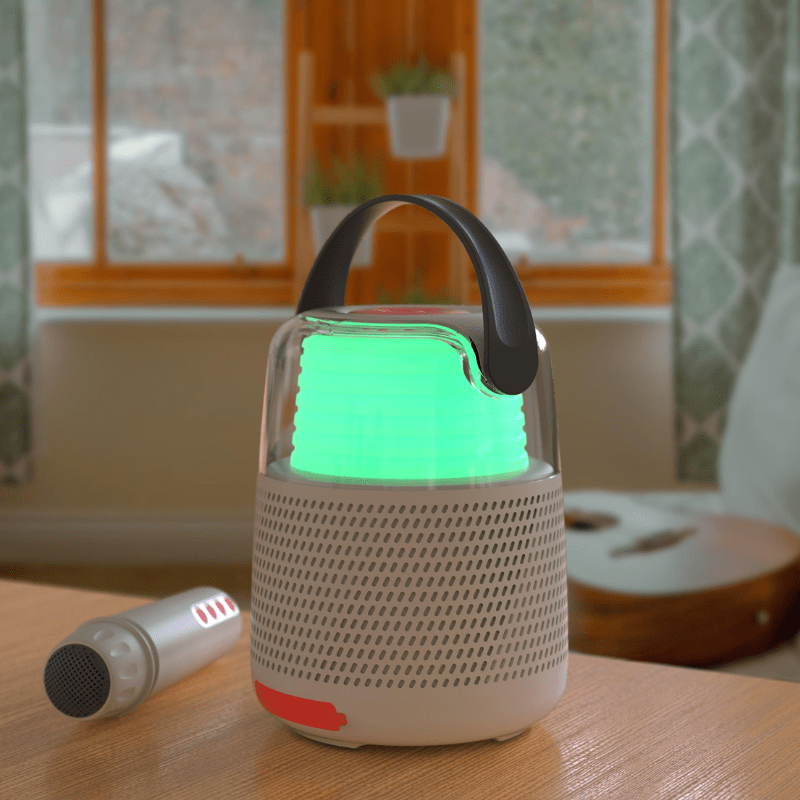 Bluetooth Grey Karaoke and Speaker