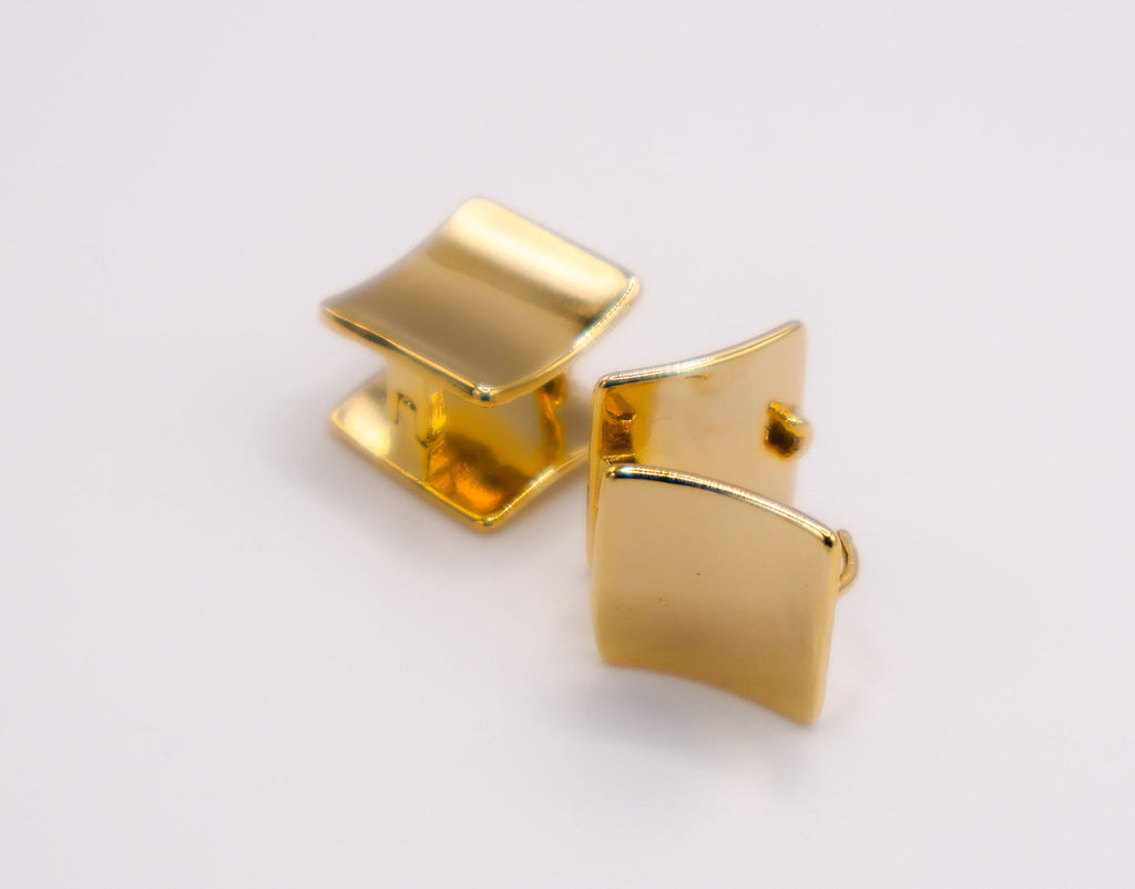 Golden Chic Dots Earrings â€?Minimalist Gold Studs
