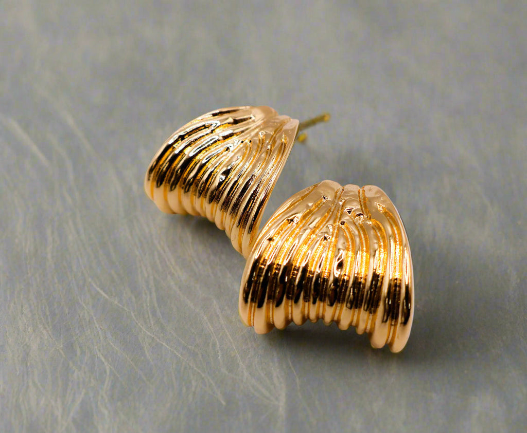 Golden Halo Earrings â€?Luxury Gold Statement Earrings