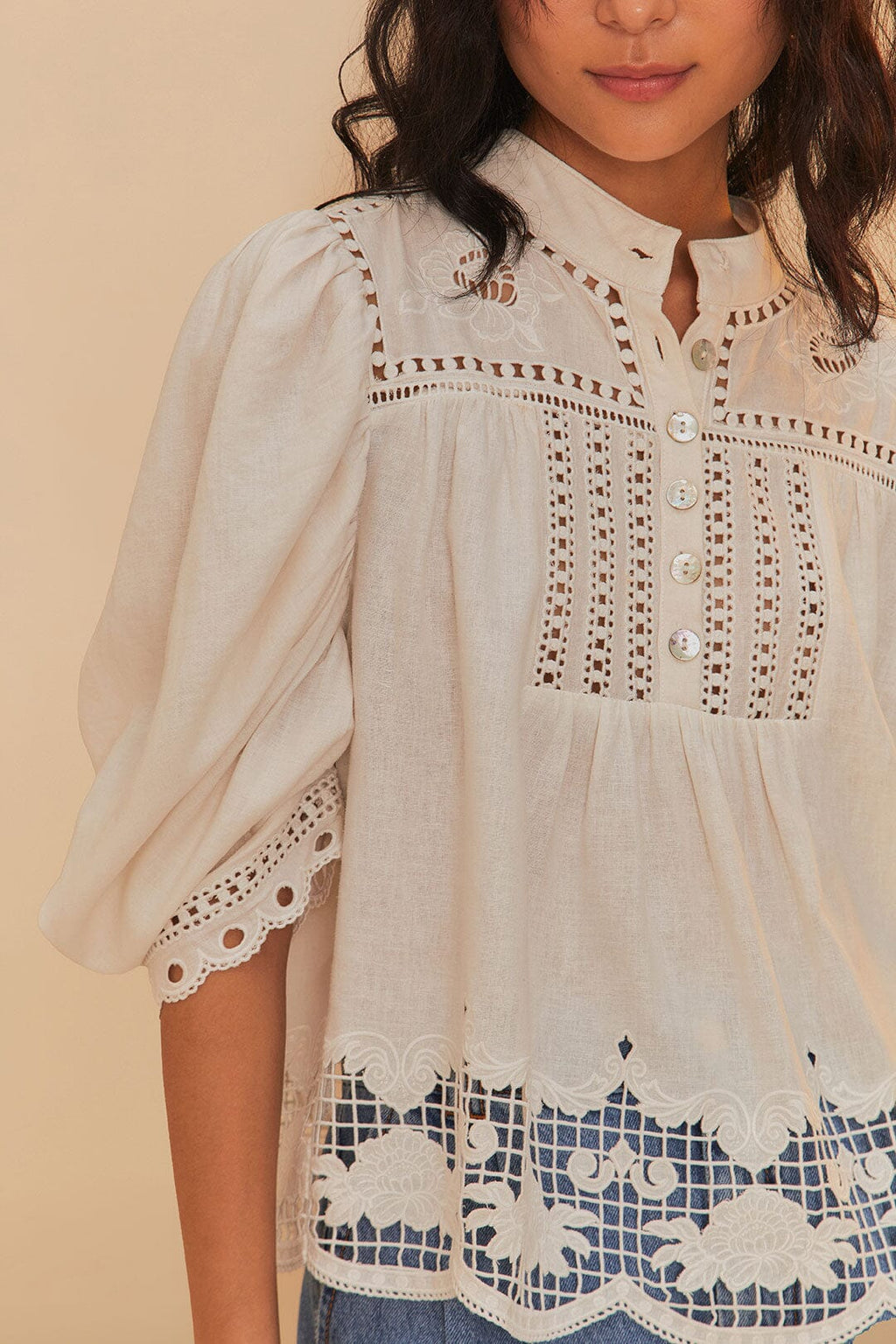 Blouse Romantic Riche 337606 Off-White