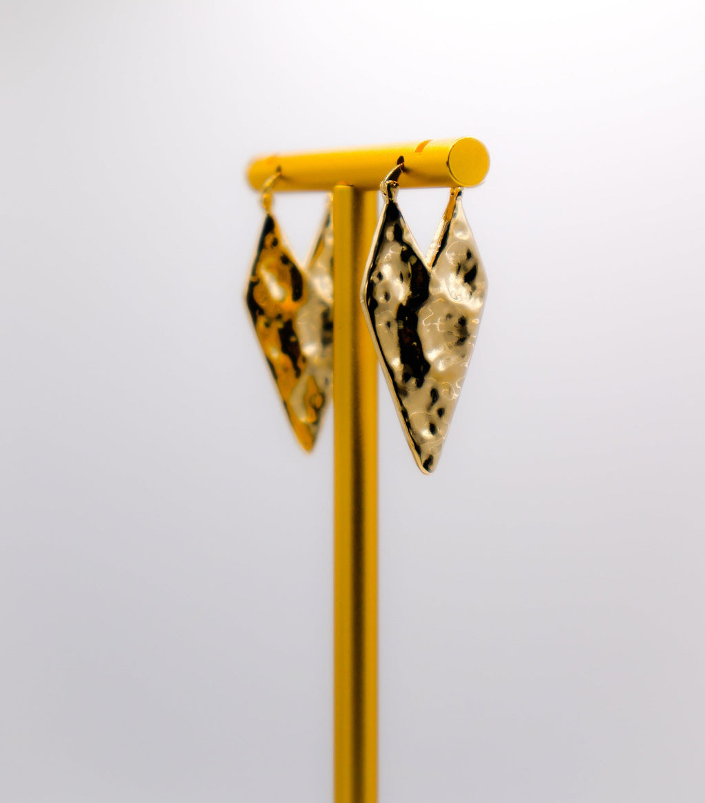 Gold Geometry Glam Earrings â€?Modern Gold Geometric Jewelry