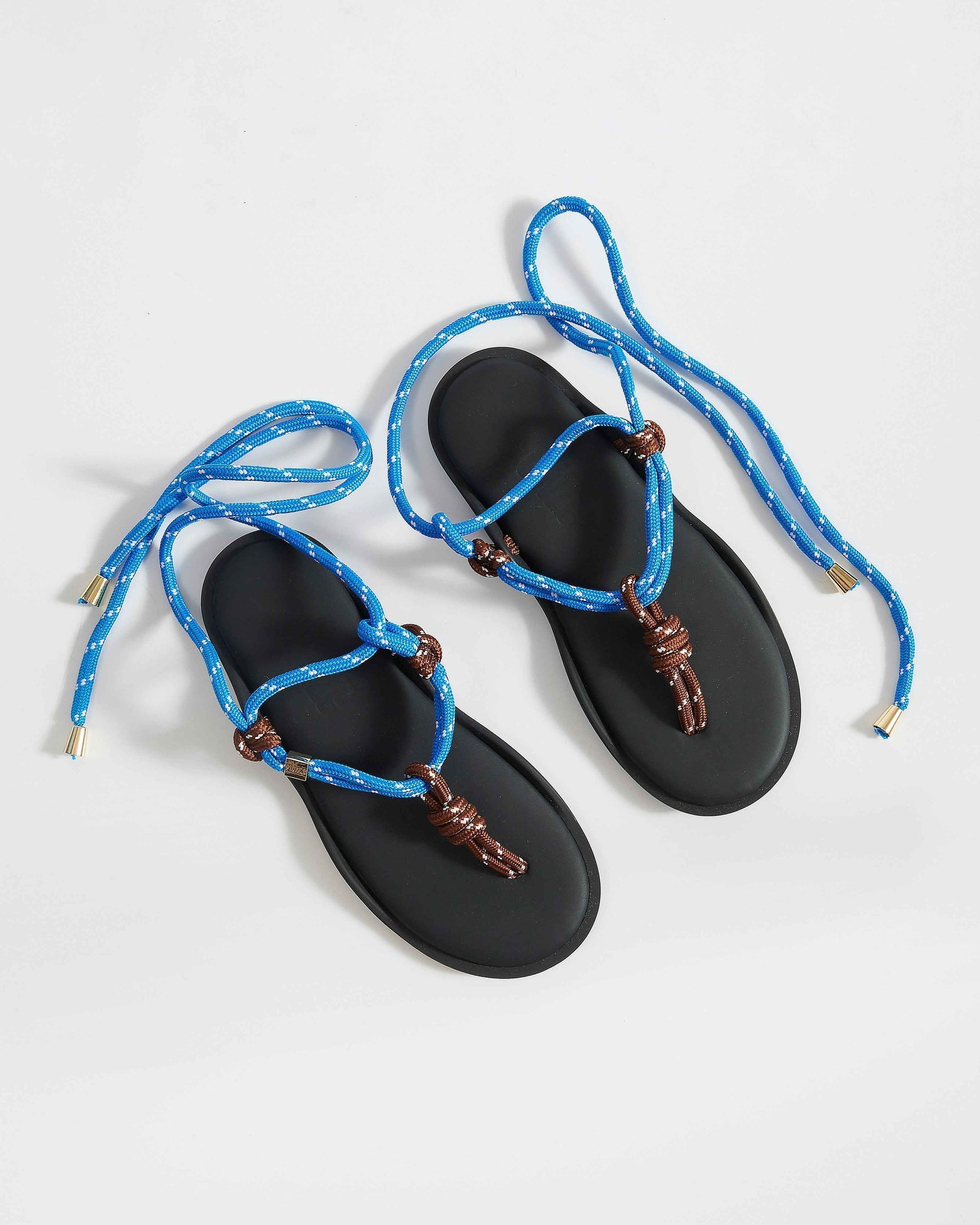 Sandal Flo Twin Brown-Sky-Blue