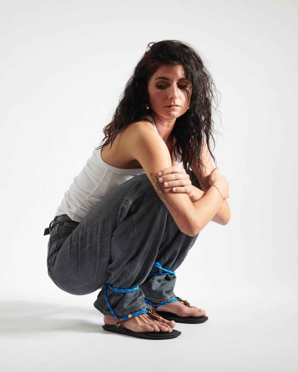 Sandal Flo Twin Brown-Sky-Blue