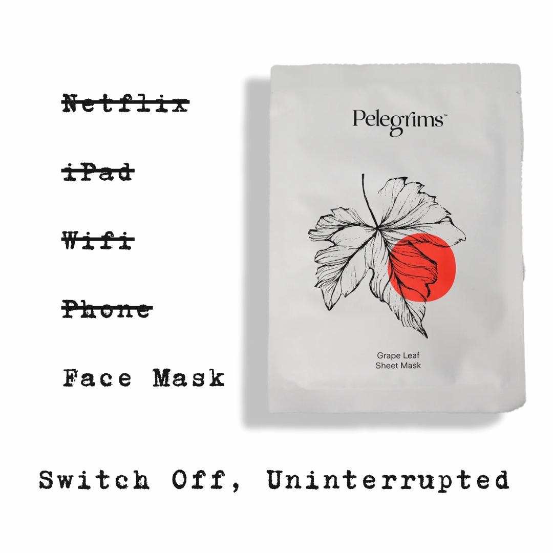 Grape Leaf Sheet Mask, 1-month supply