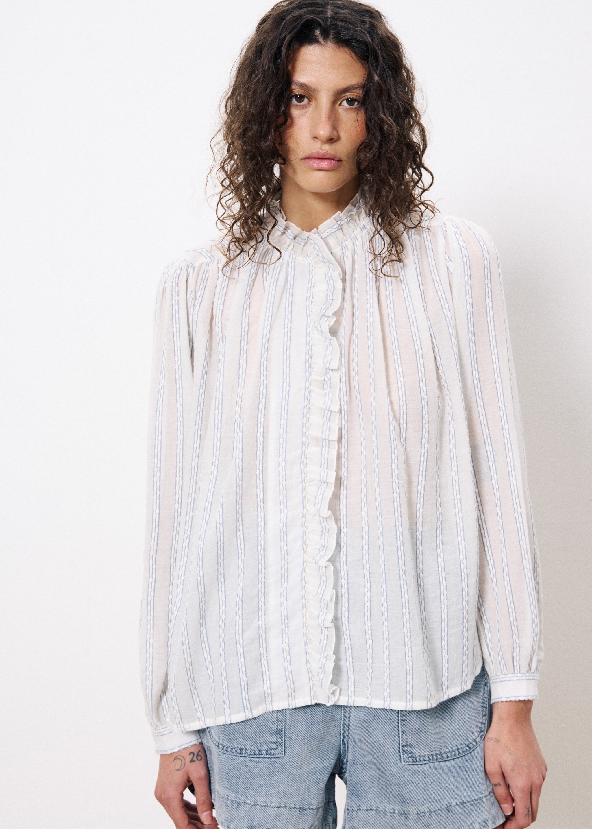 Blouse Inc-25007 Celena Blanc