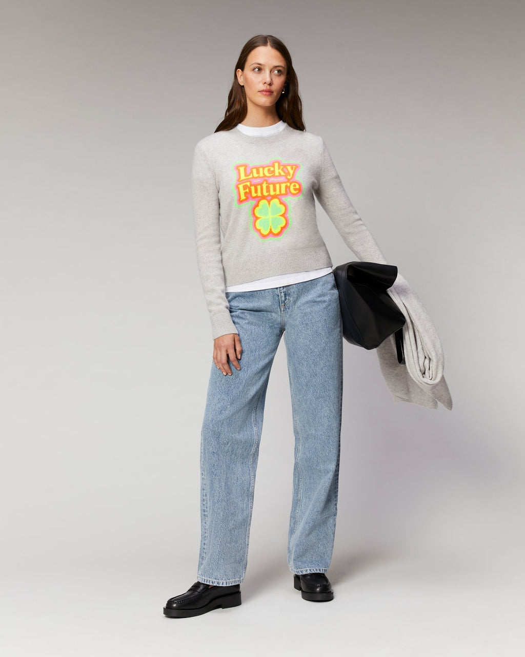 Pullover Lucky Fut 2301wpr01404 1502-Gris-Chine