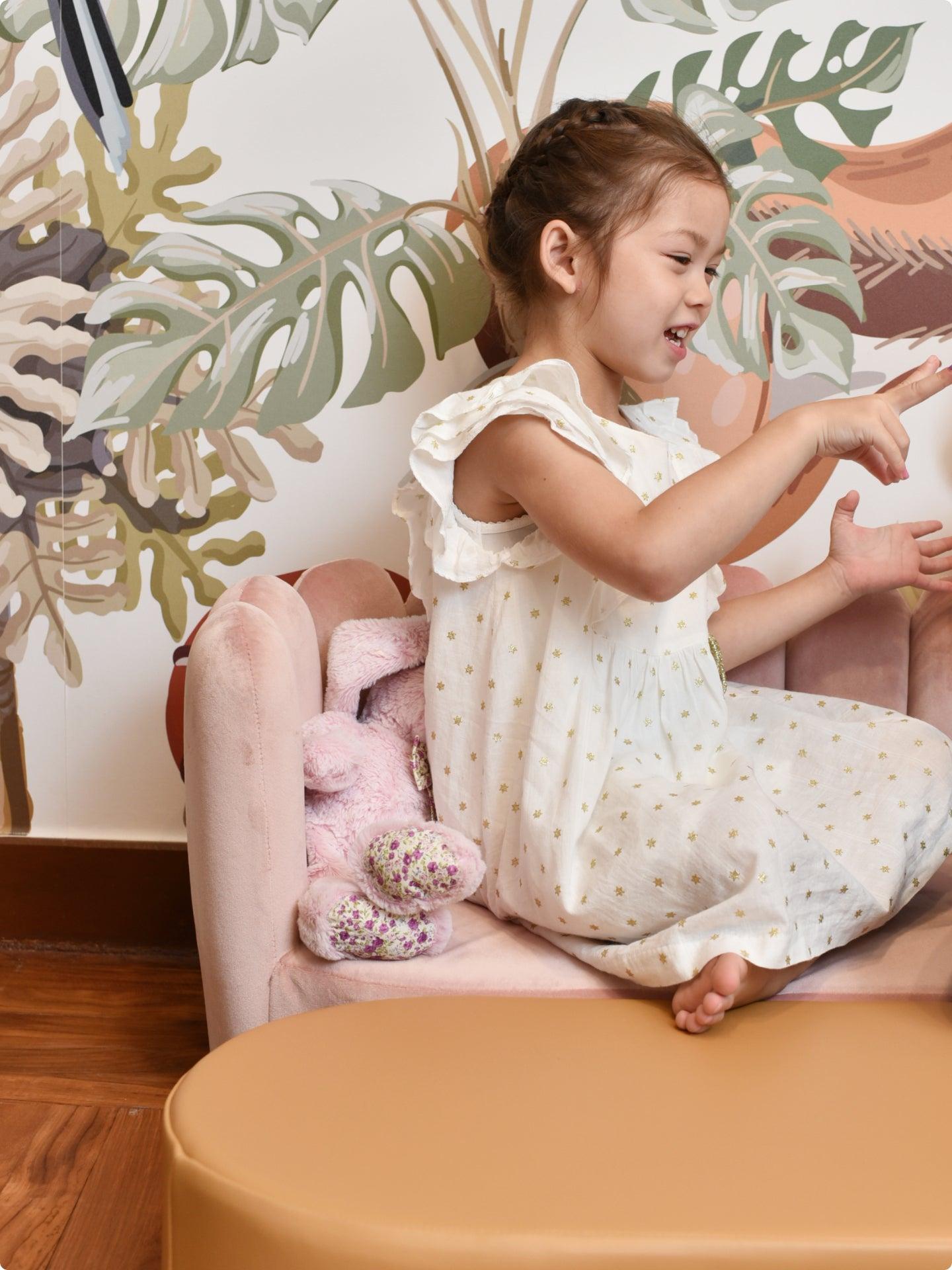 Tulip Sofa - Pink｜Kids Sofa