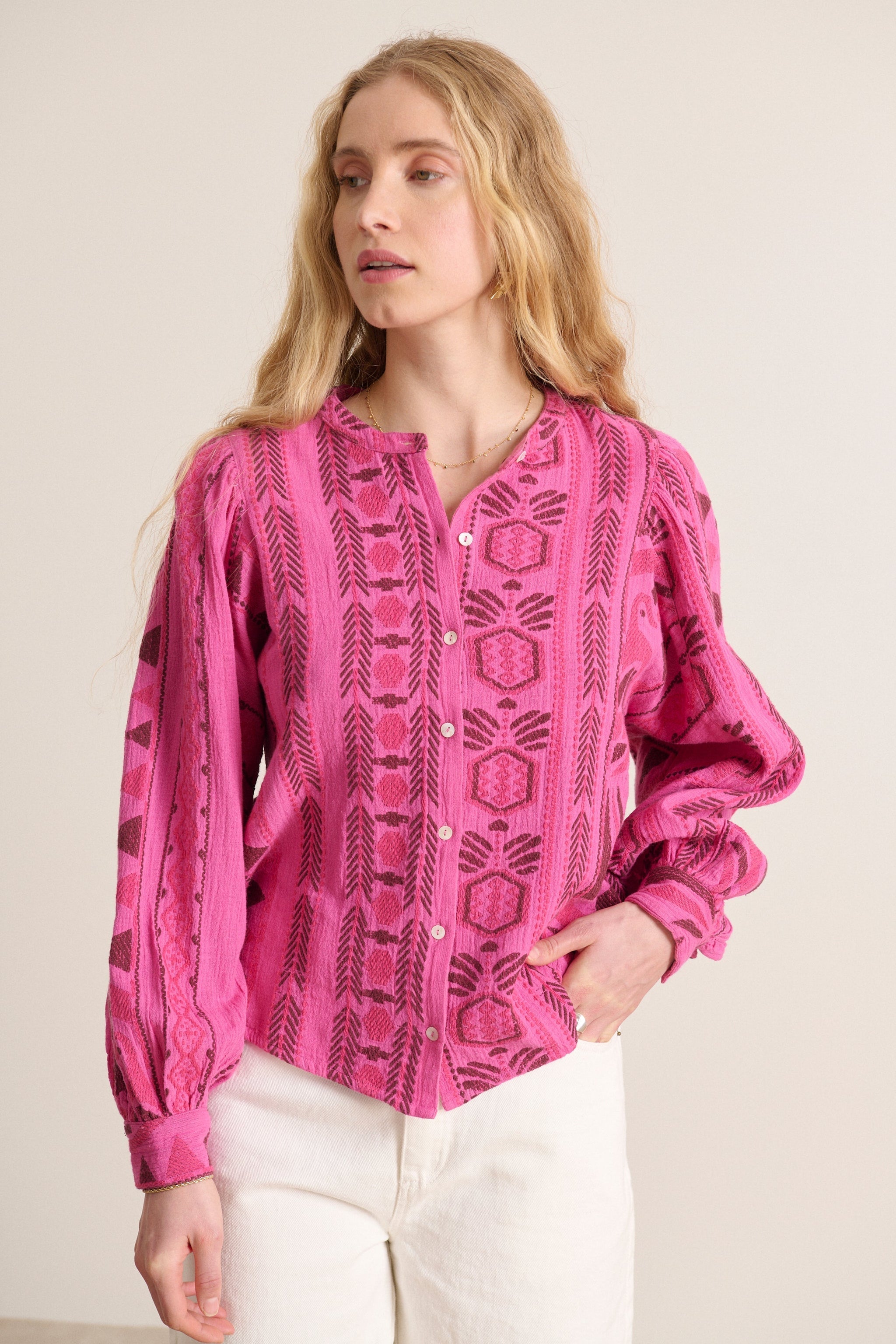 Blouse Gelina 0886 Rose