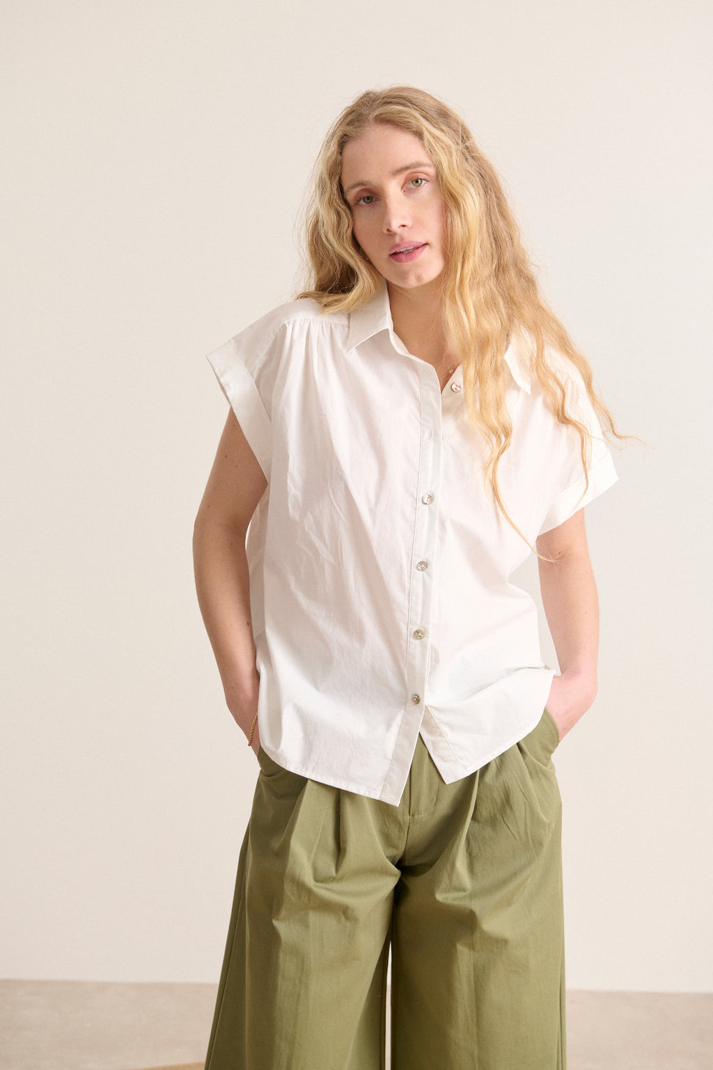 Blouse Levain 0851 Levain Shirt Blanc