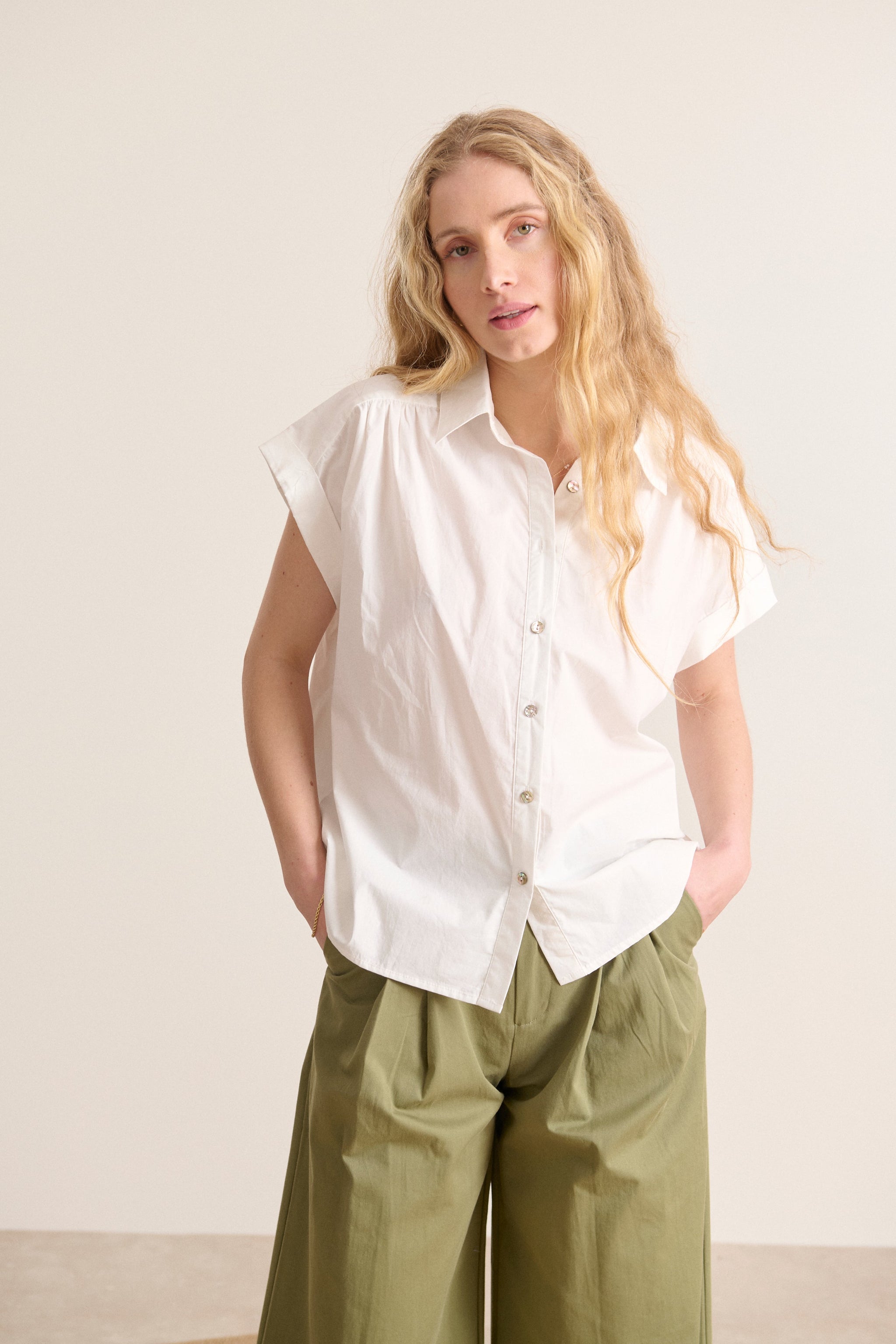 Blouse Levain 0851 Levain Shirt Blanc