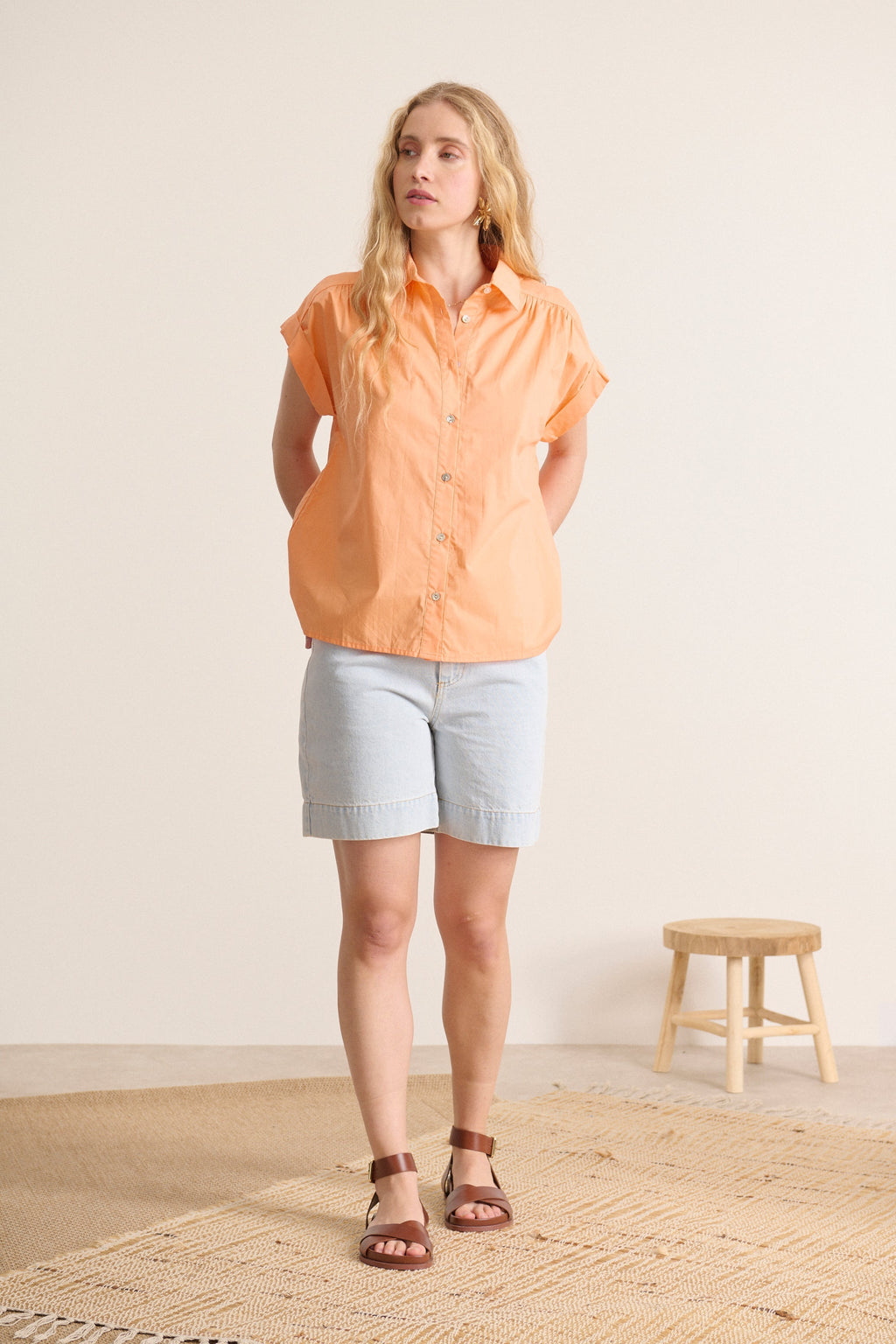 Blouse Levain 0851 Levain Shirt Orange
