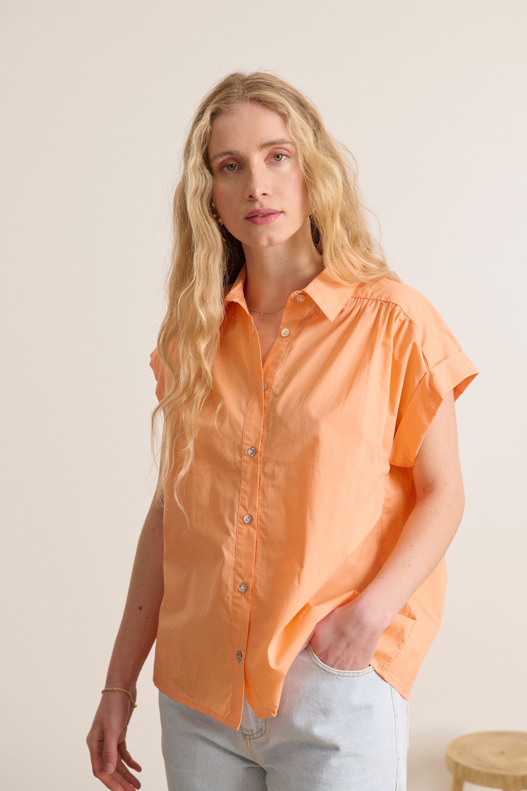 Blouse Levain 0851 Levain Shirt Orange