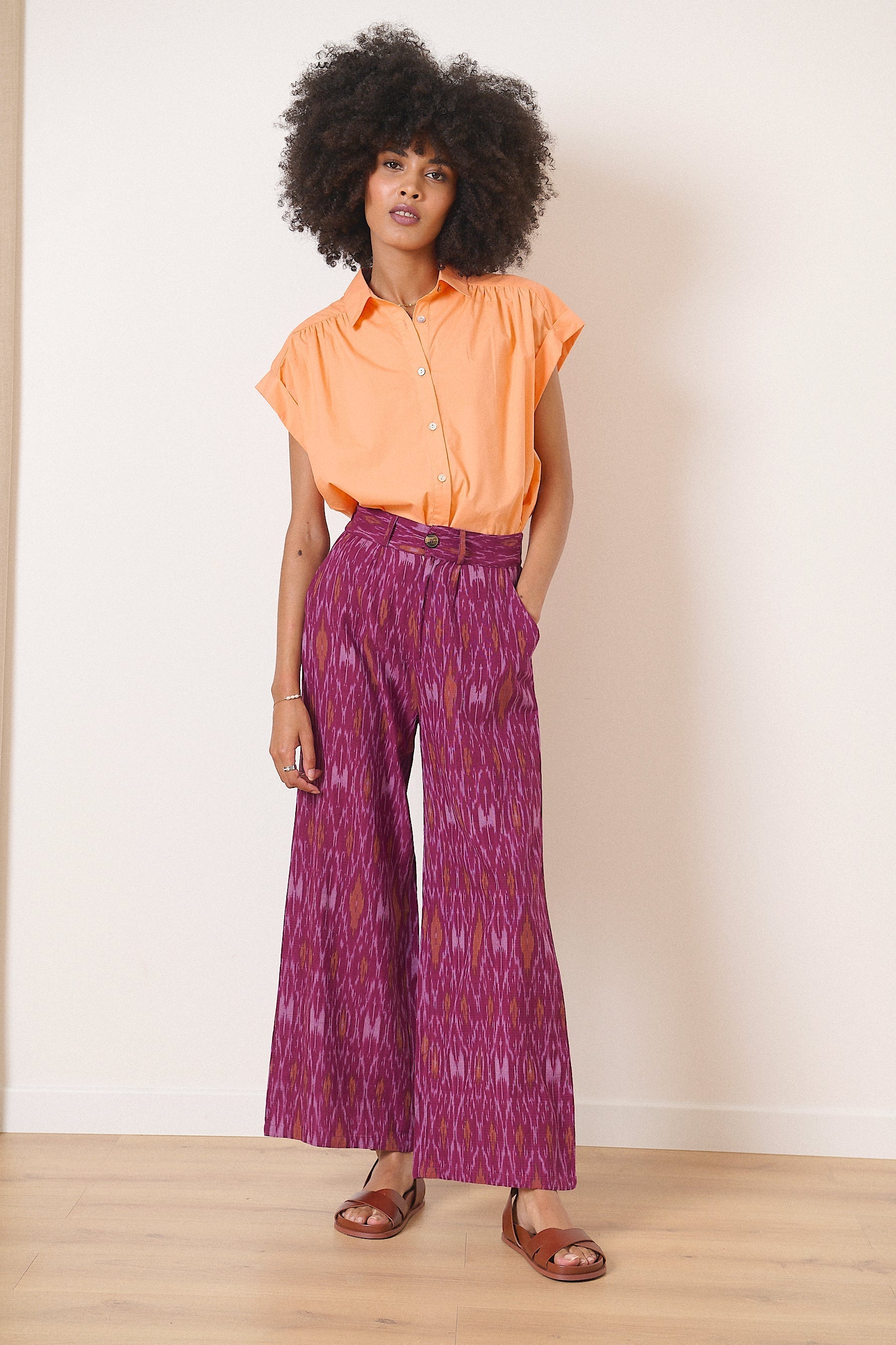 Blouse Levain 0851 Levain Shirt Orange