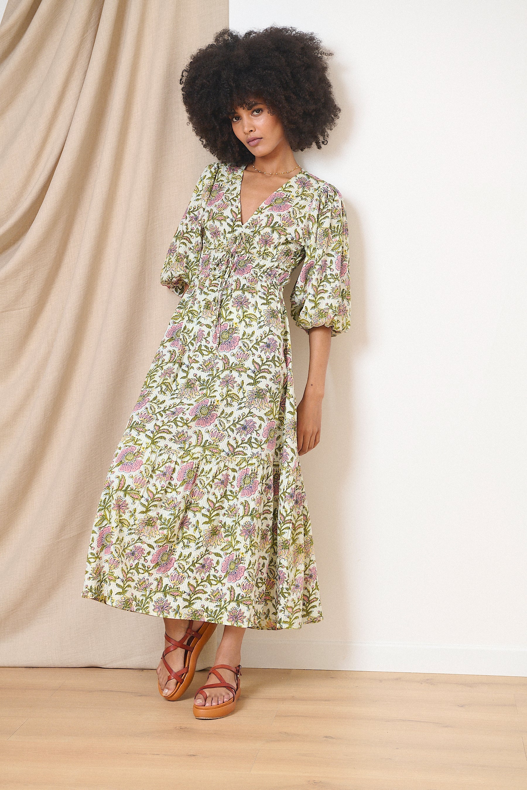 Dress Vanina 0907 Robe Vanina 0907 Kaki