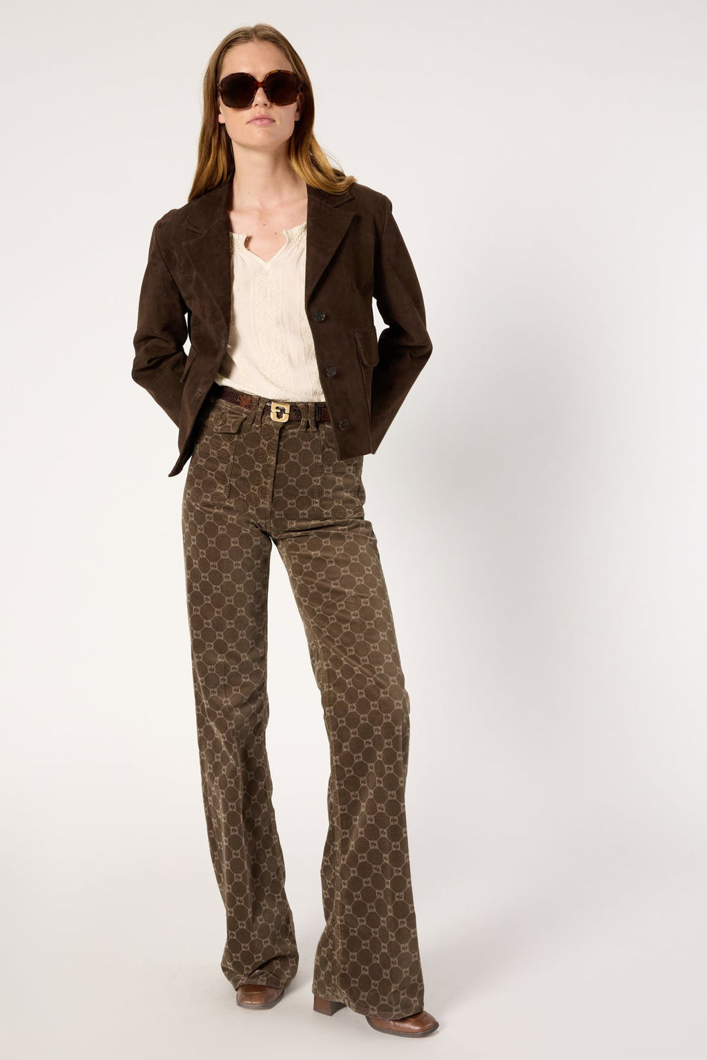 Trouser Anna Dcp01c330 Coffee