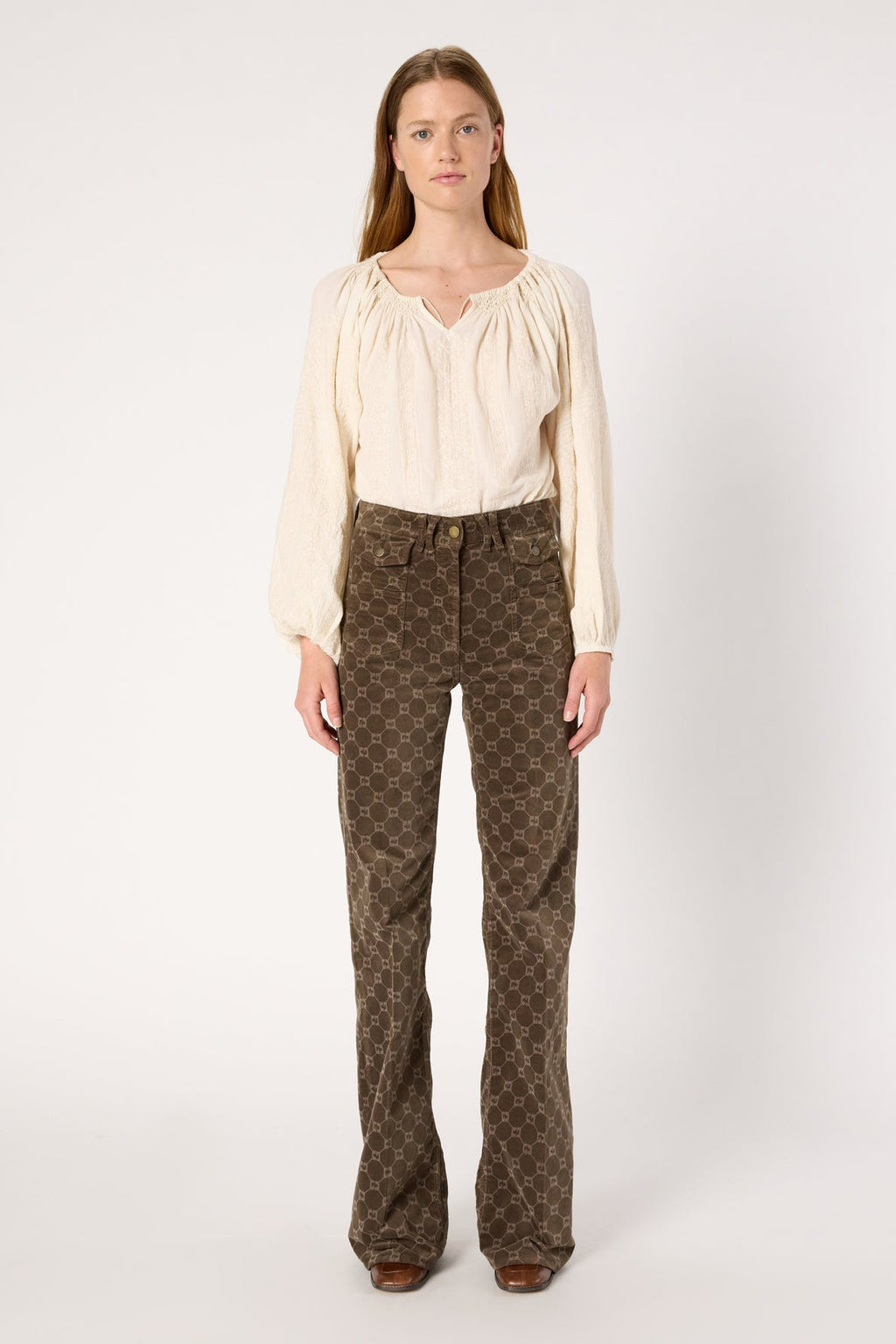 Trouser Anna Dcp01c330 Coffee
