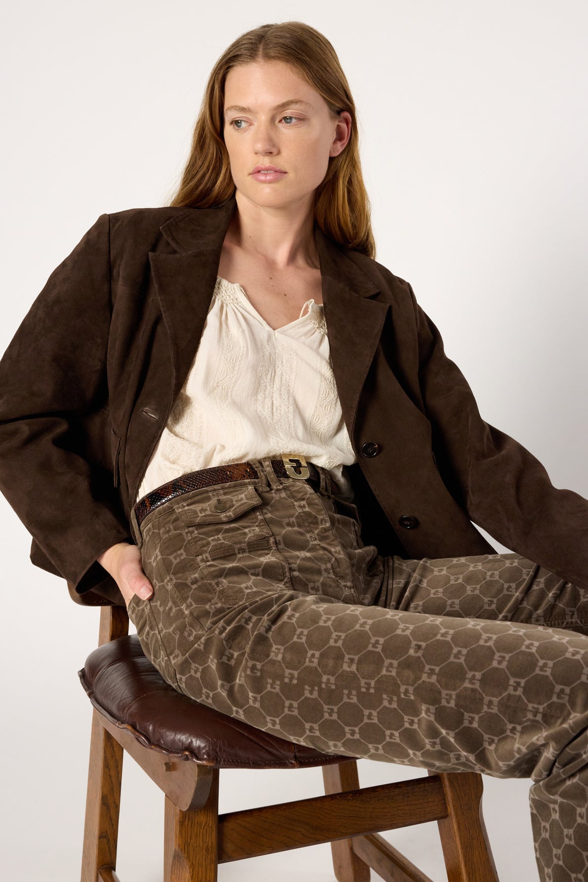 Trouser Anna Dcp01c330 Coffee