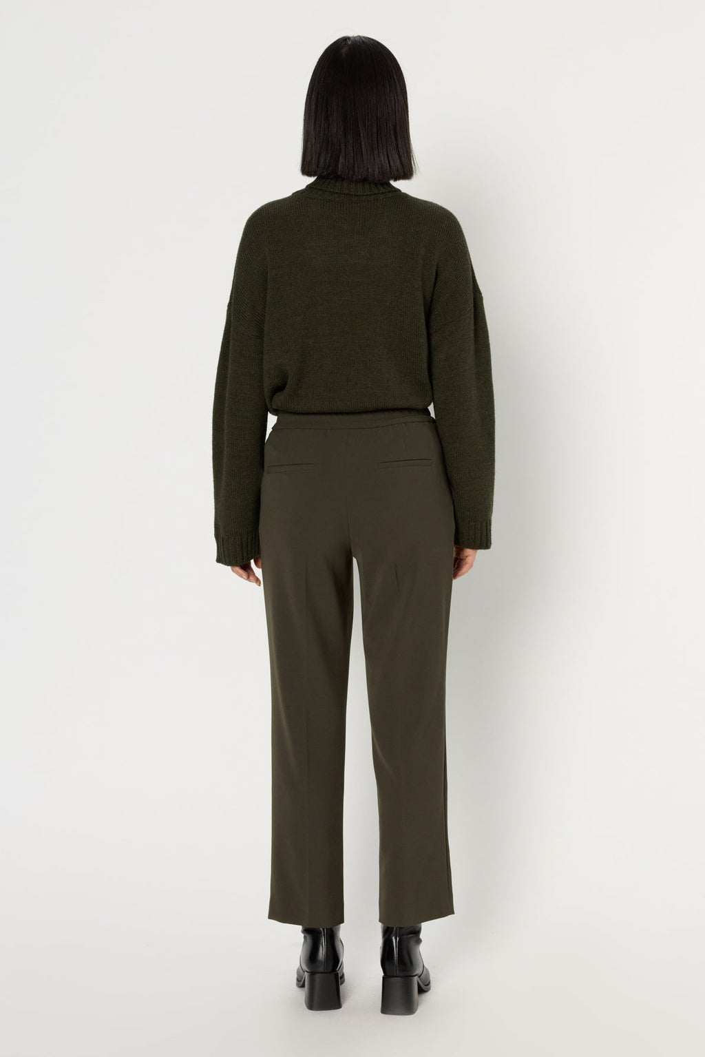 Trouser Clarael Dcp16c079 Khaki-Green