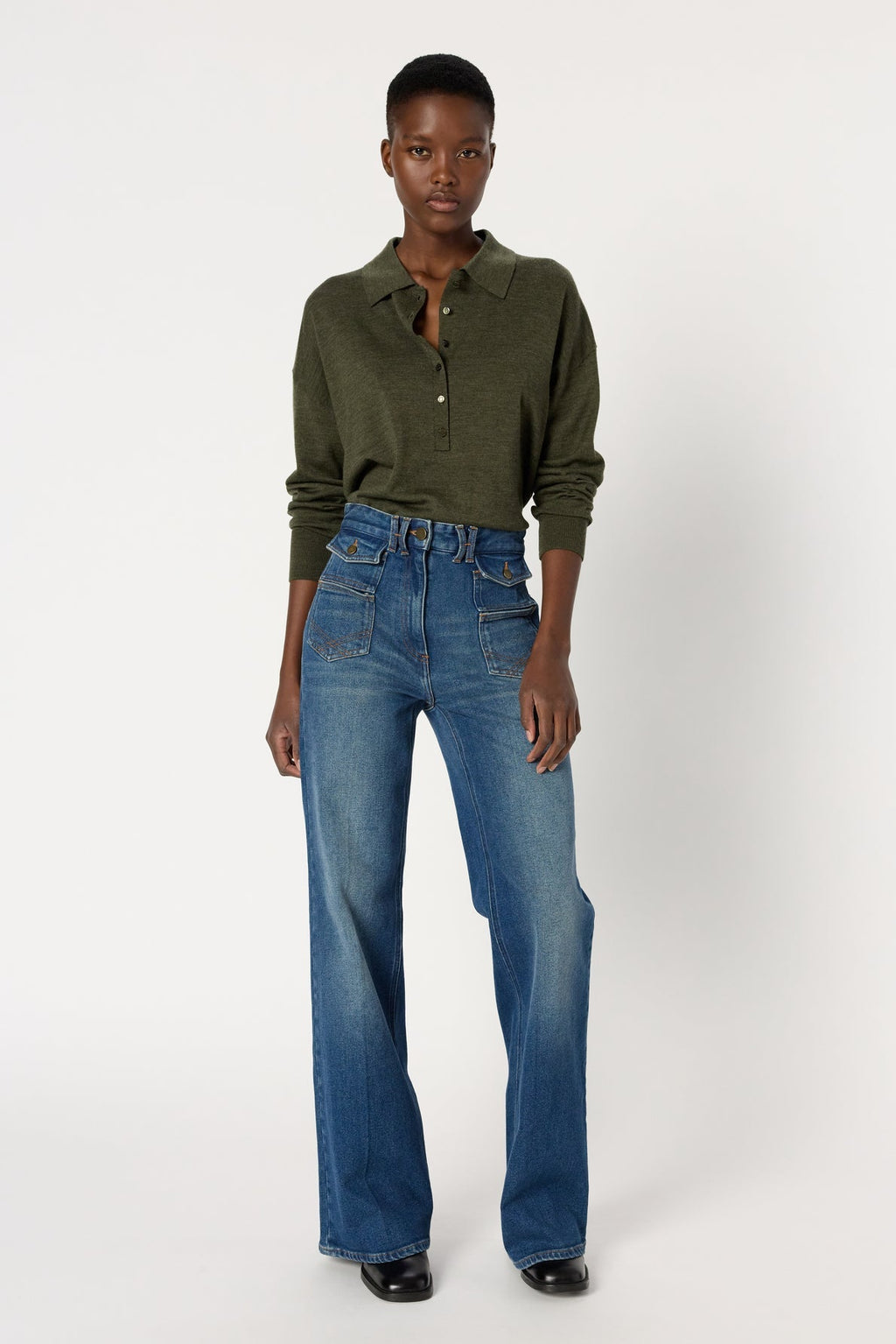 Pullover/vest Emeline Dcu04c222 Khaki-Green