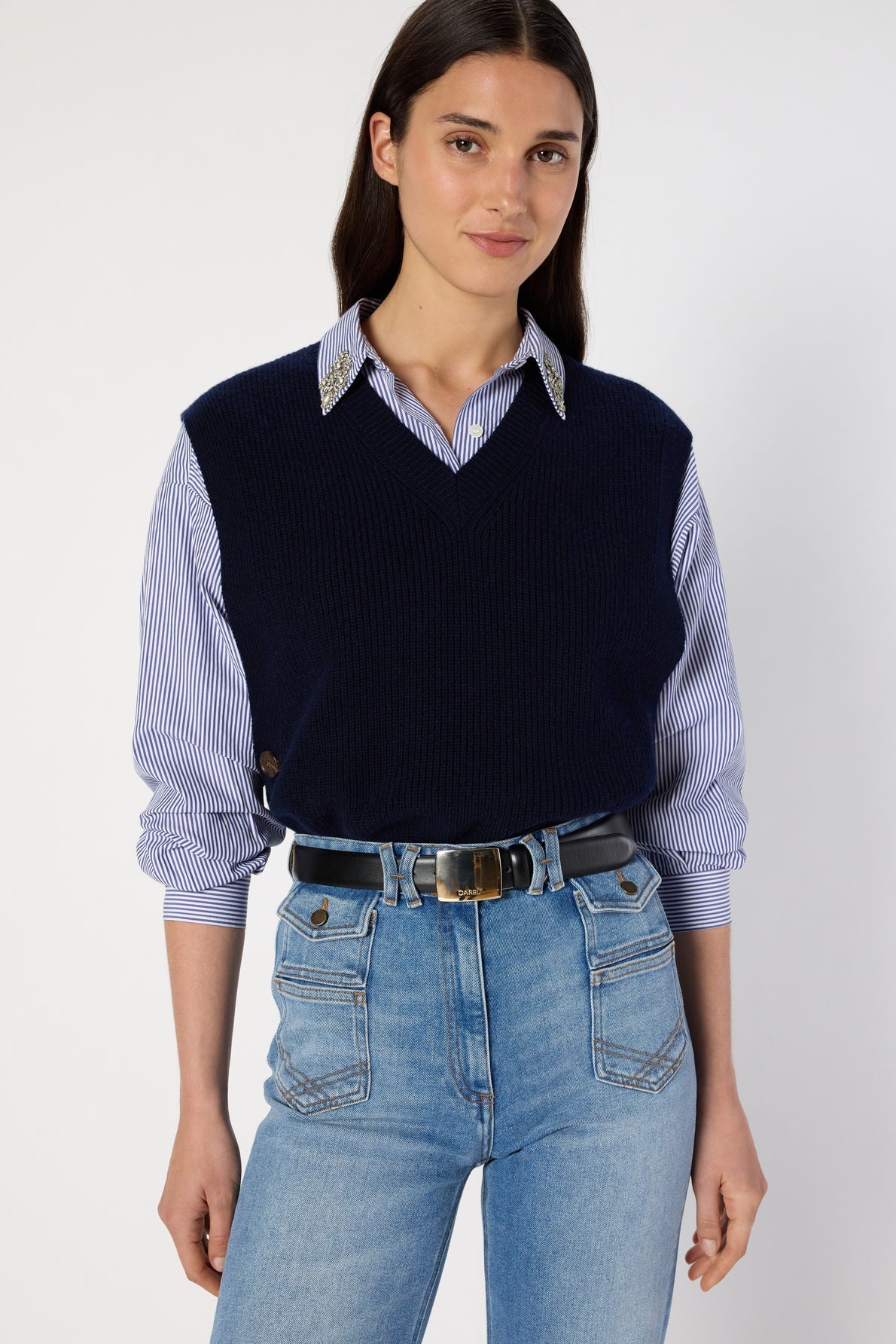 Pullover/vest Evita Dcu06c231 Navy