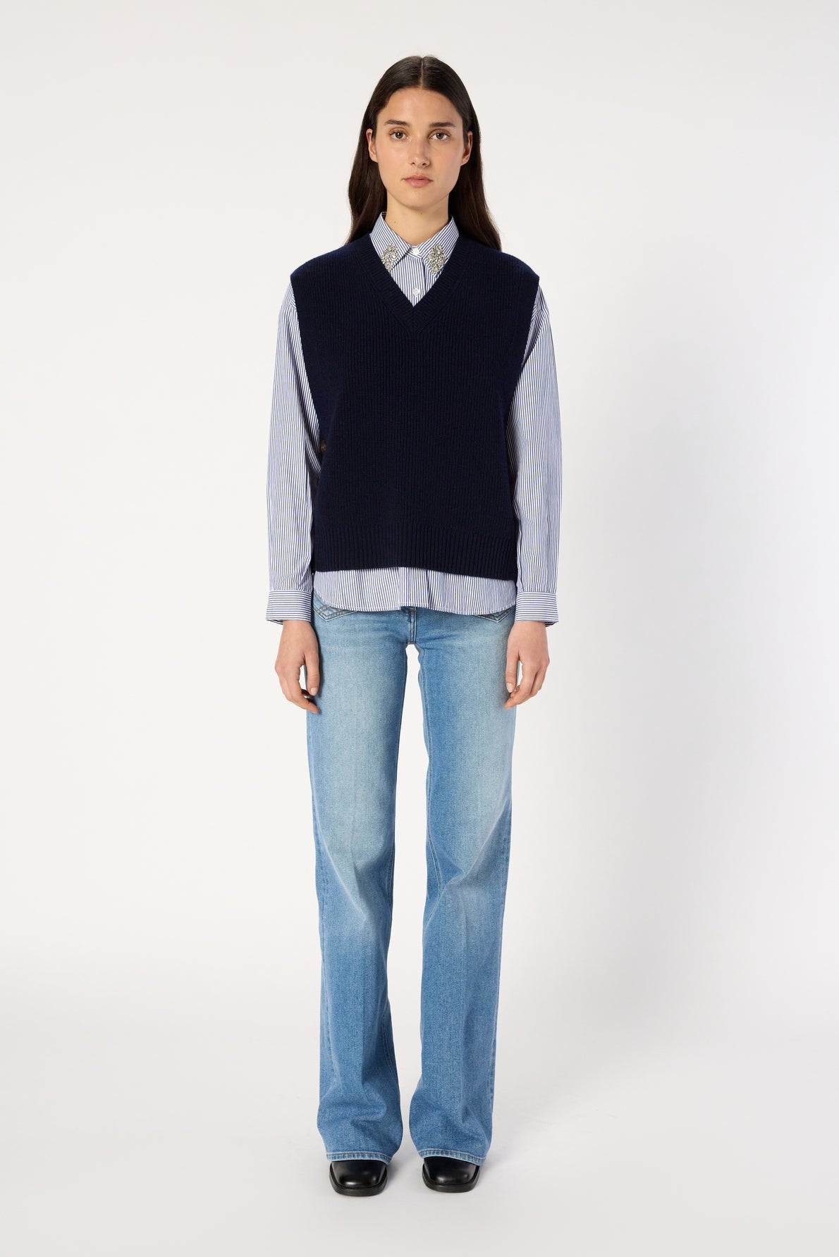 Pullover/vest Evita Dcu06c231 Navy