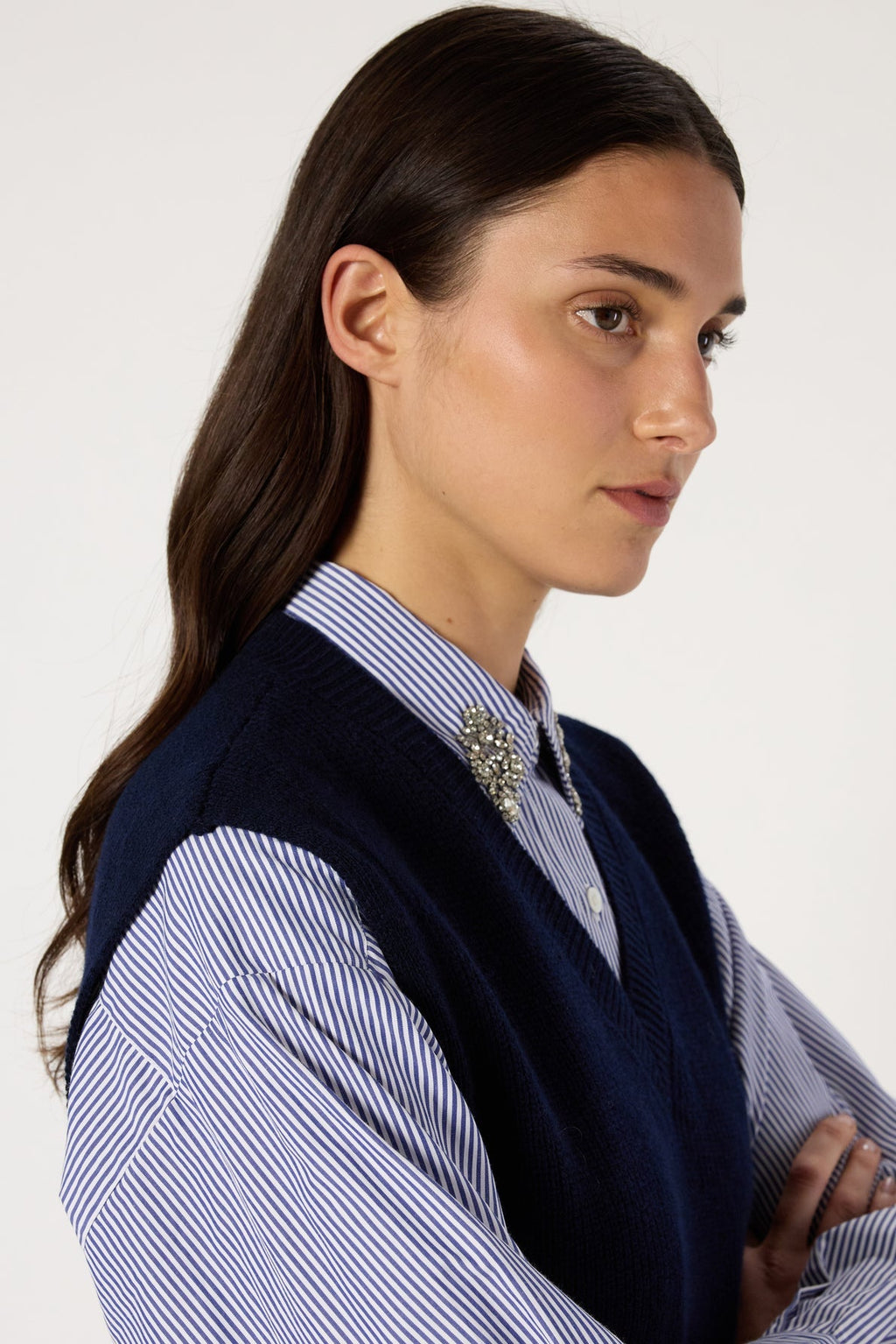 Pullover/vest Evita Dcu06c231 Navy