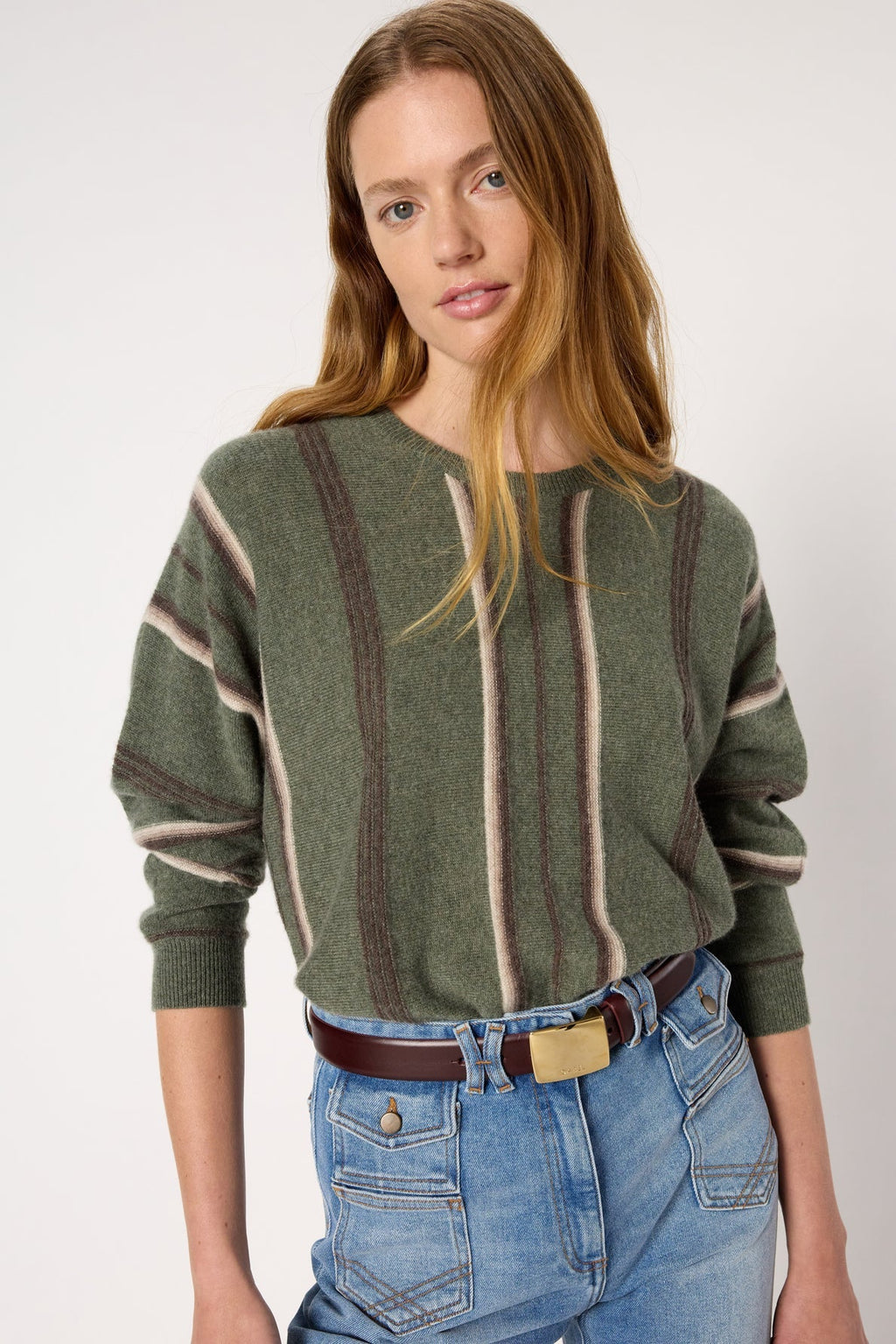 Pullover/vest Elise Dcu30c236 Khaki-Green