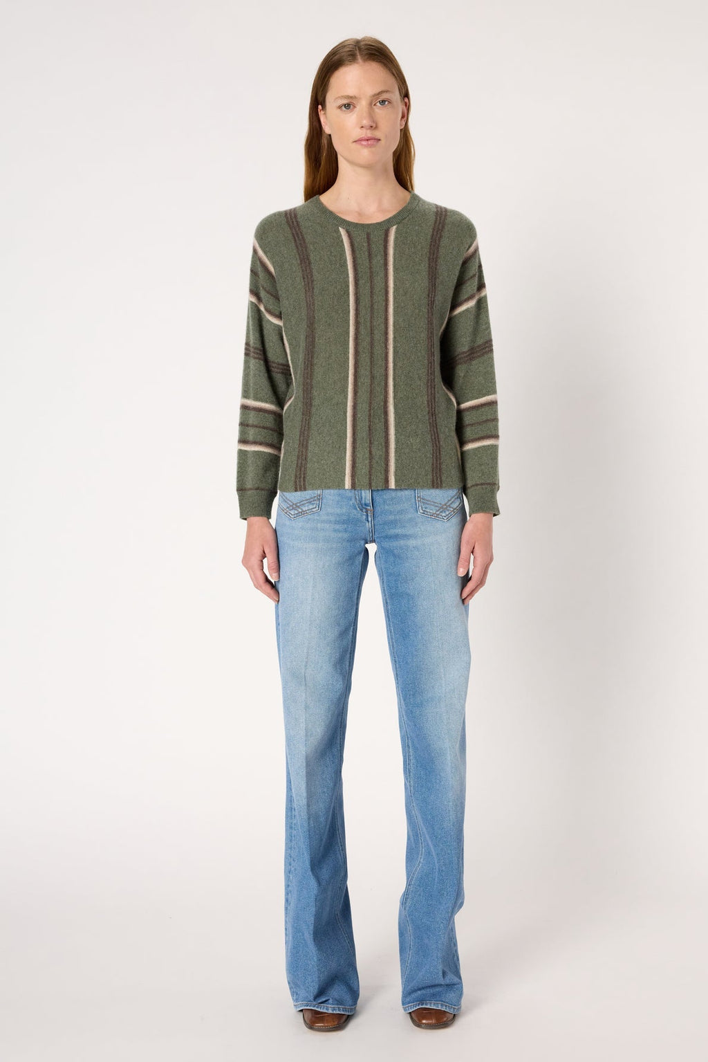 Pullover/vest Elise Dcu30c236 Khaki-Green