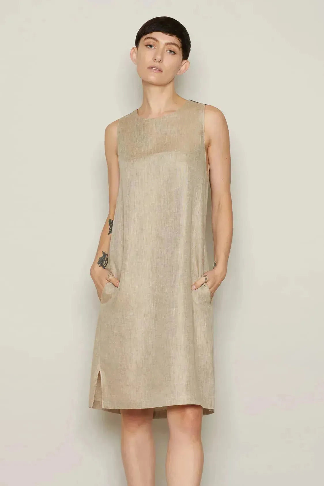 Gauti Dress (Beige)