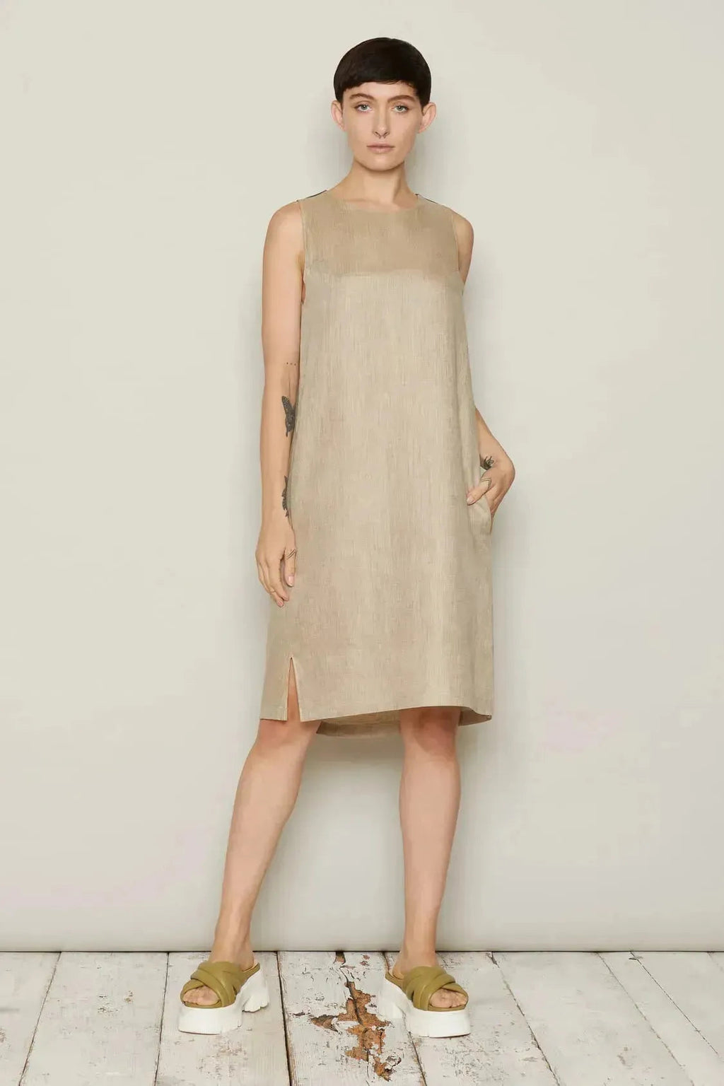 Gauti Dress (Beige)