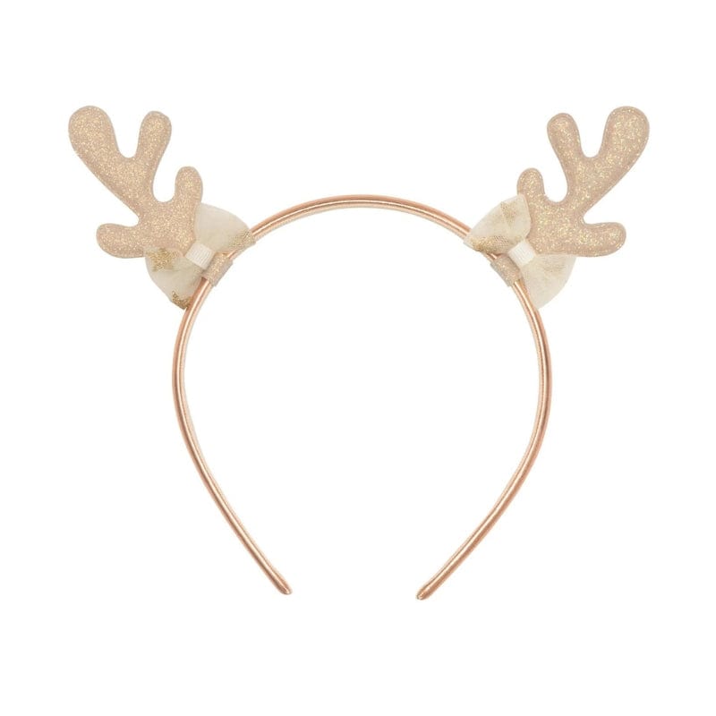 Golden Reindeer Headband