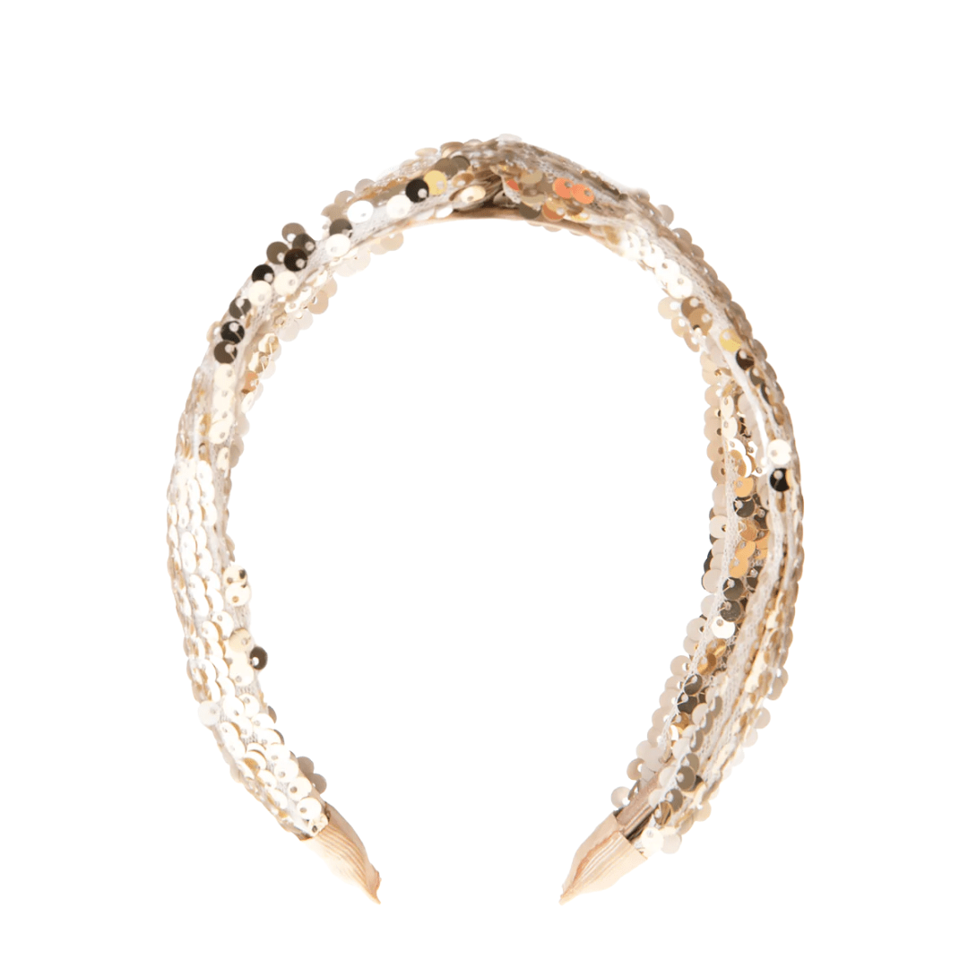 Sequin Crush Gold Headband