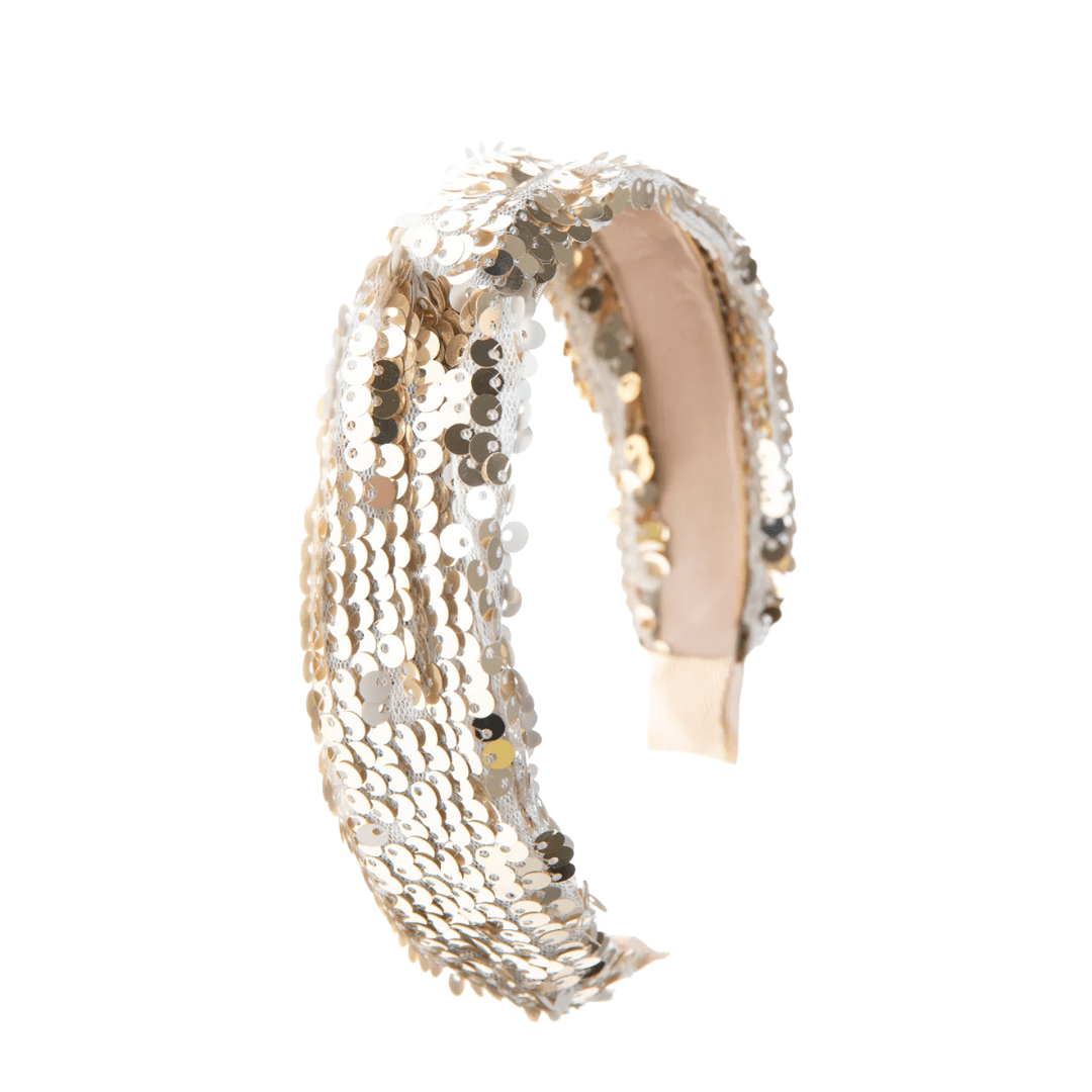 Sequin Crush Gold Headband