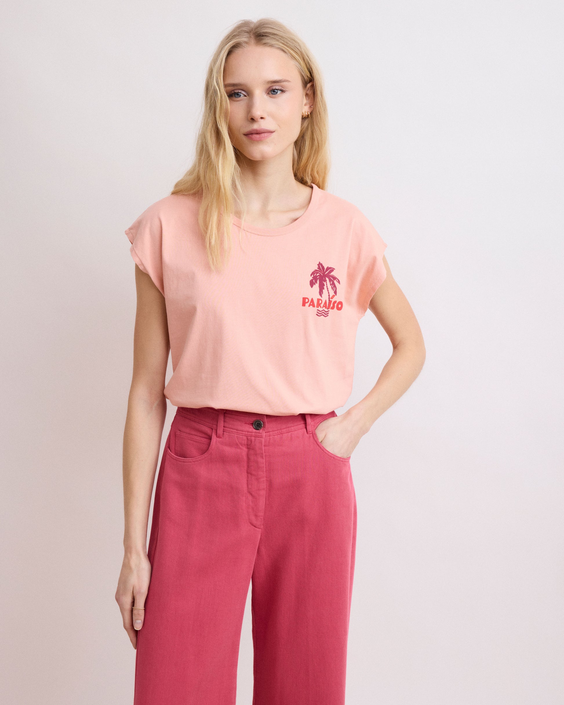 Tshirt Bdql510 Teraiso Bdql510 02-Peach