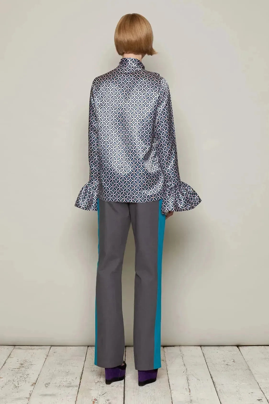 Heidi Blouse (Pink & Blue)