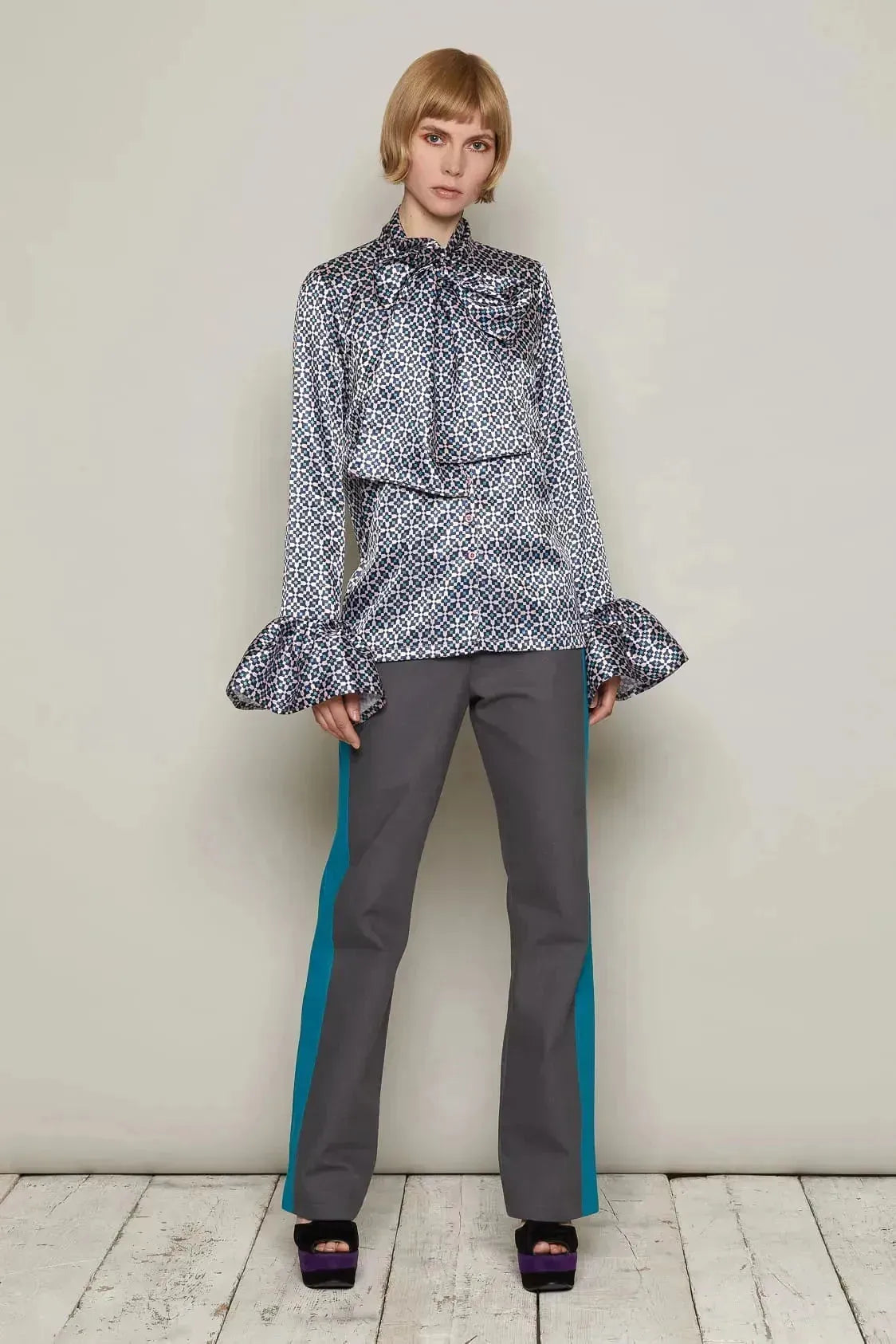 Heidi Blouse (Pink & Blue)