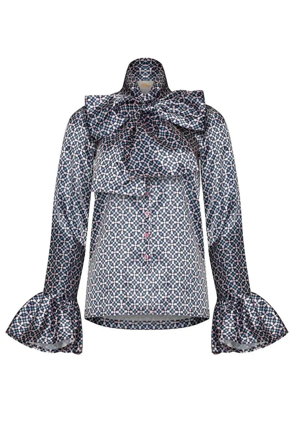 Heidi Blouse (Pink & Blue)