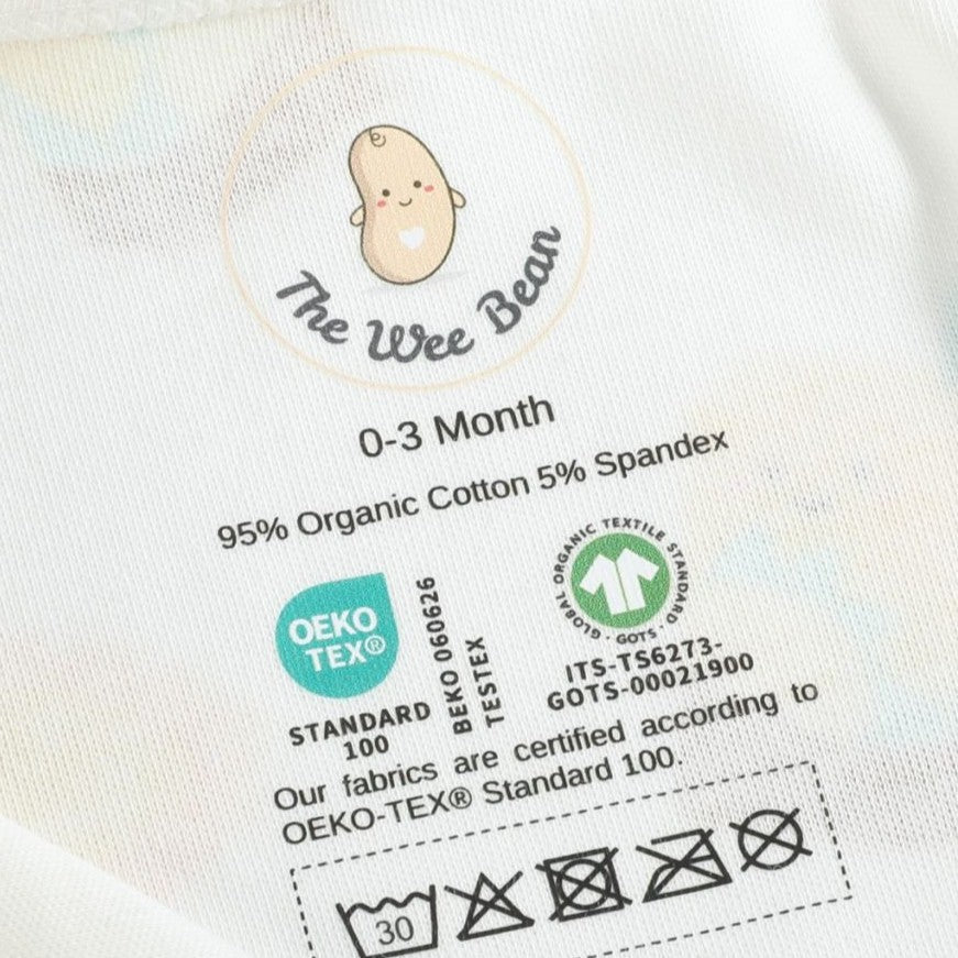 Organic Cotton Baby Onesie - Lemon Tea + Egg Tart