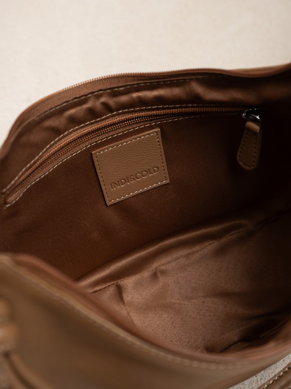 Half Moon Leather Ba Kc731 Marron