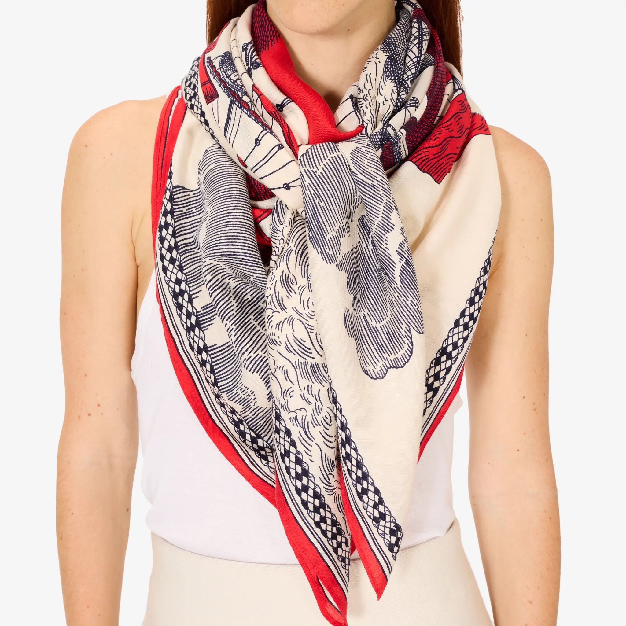 Scarf Ca212de06 Red