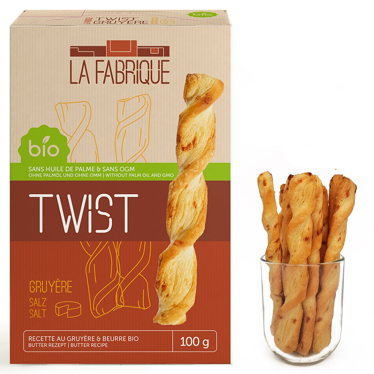 Organic Gruyere Cheese Twists