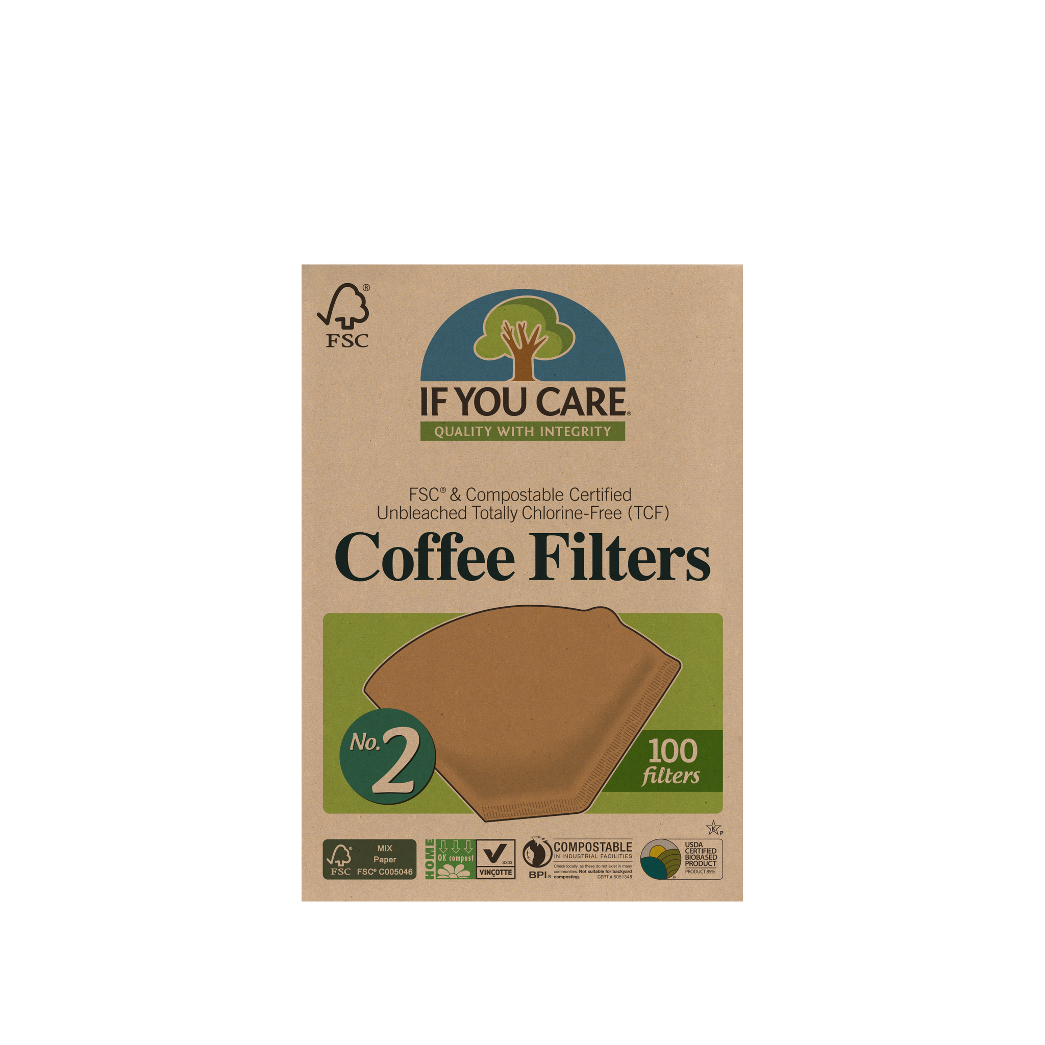 No. 2 Coffee Filters FSC Mix 70%